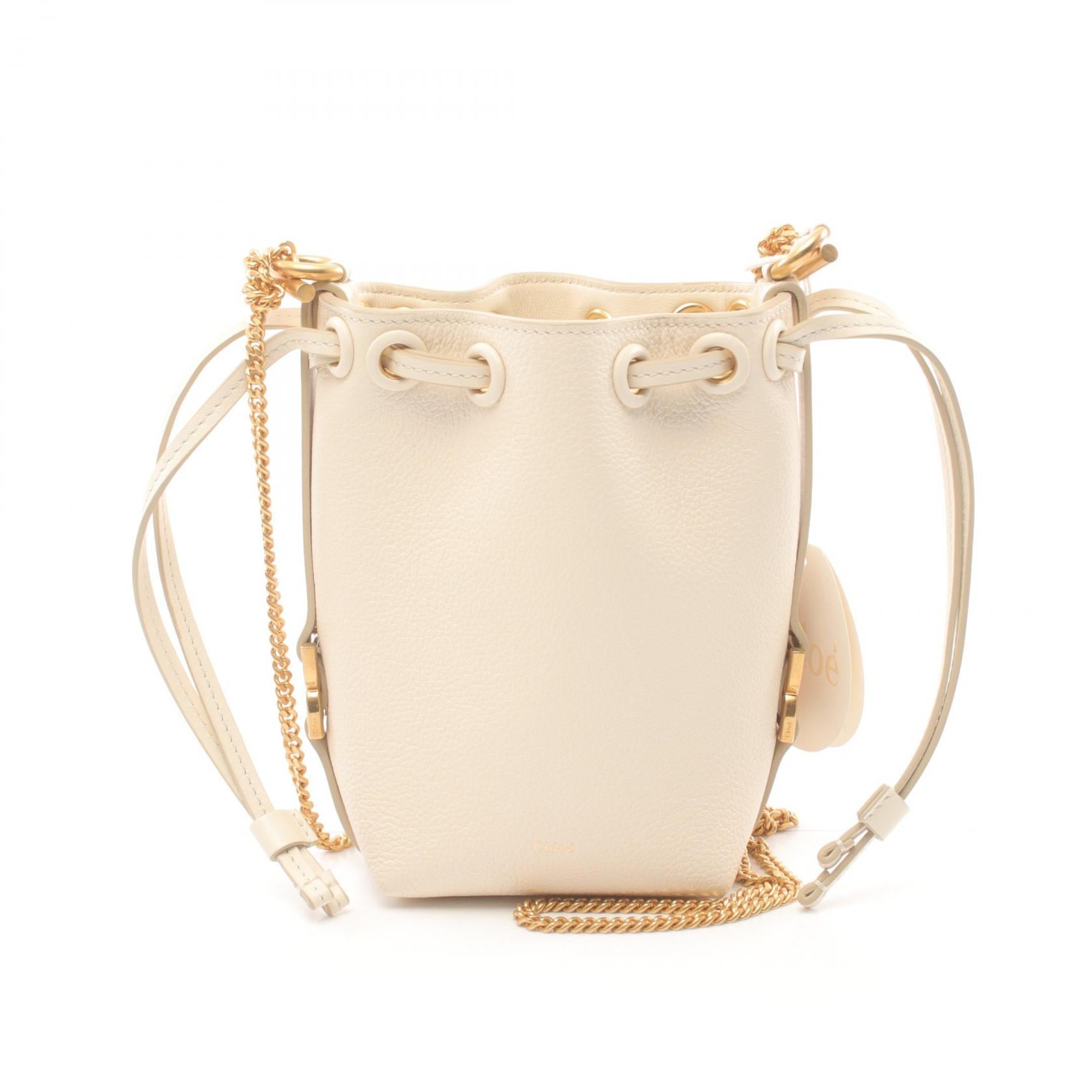 Chloe Marcie Micro Bucket Bag Leather Shoulder Bag CHC23AP844 I31 110 in Great Condition