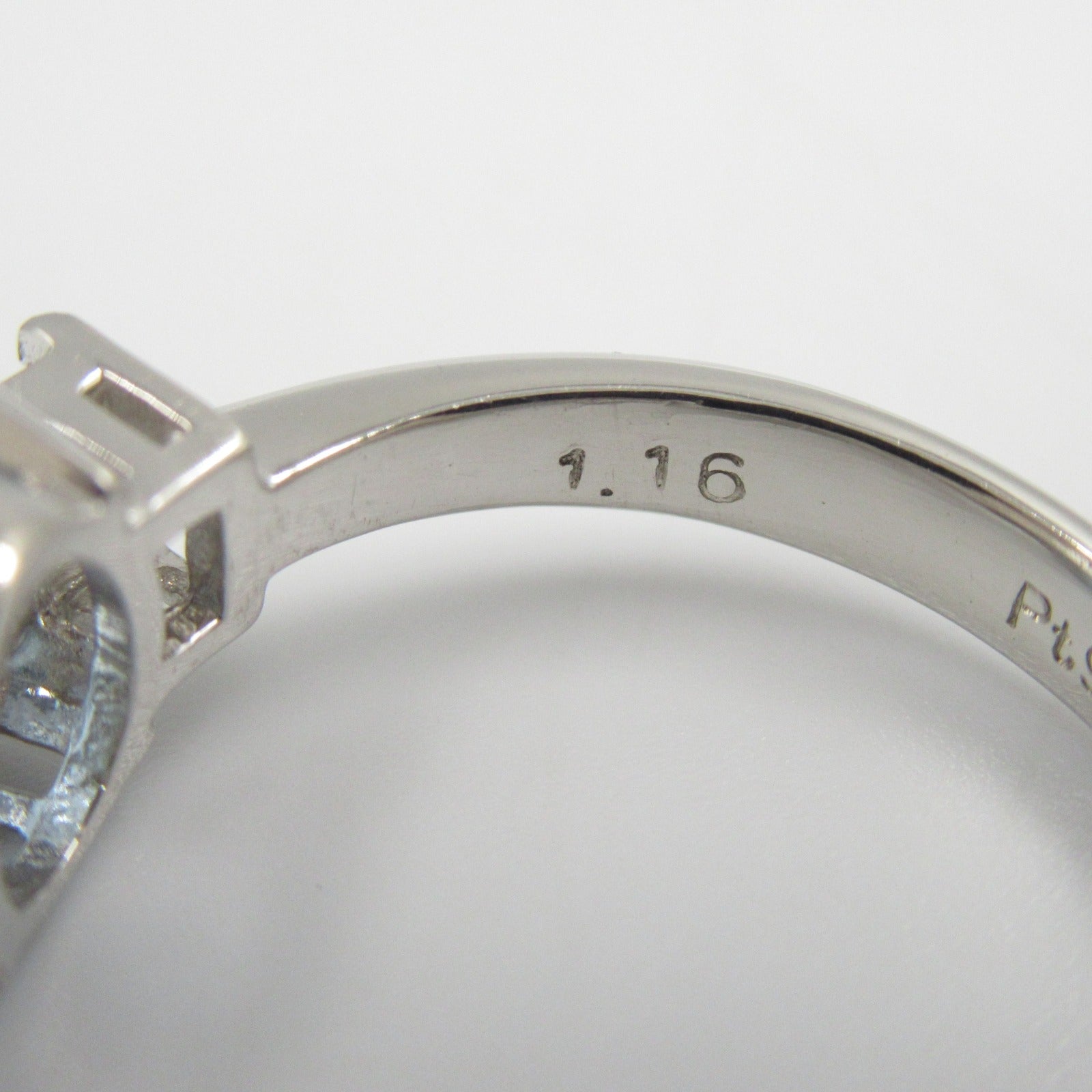 Aquamarine Diamond Ring Pt900 Platinum