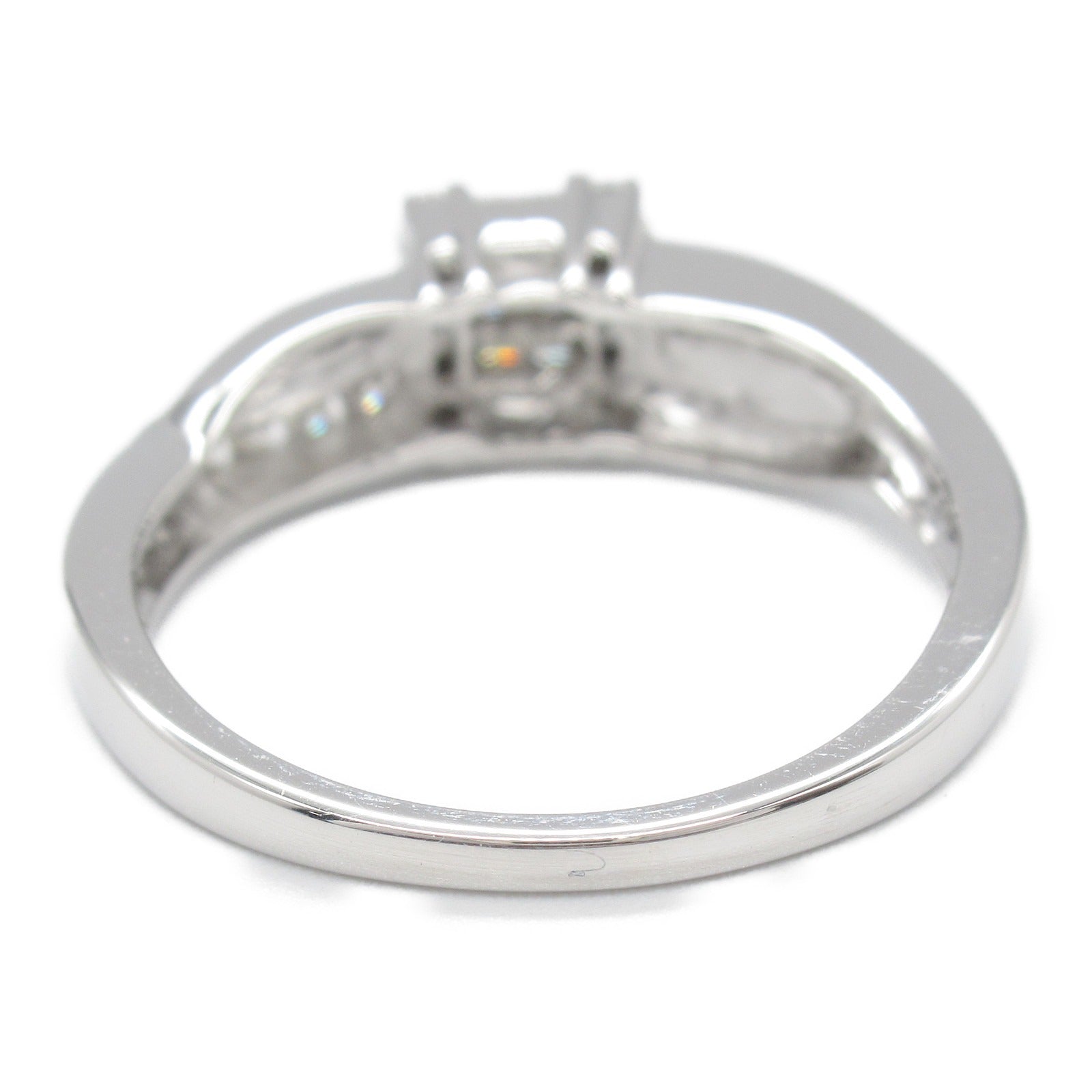 K18WG White Gold Diamond Ring Jewelry