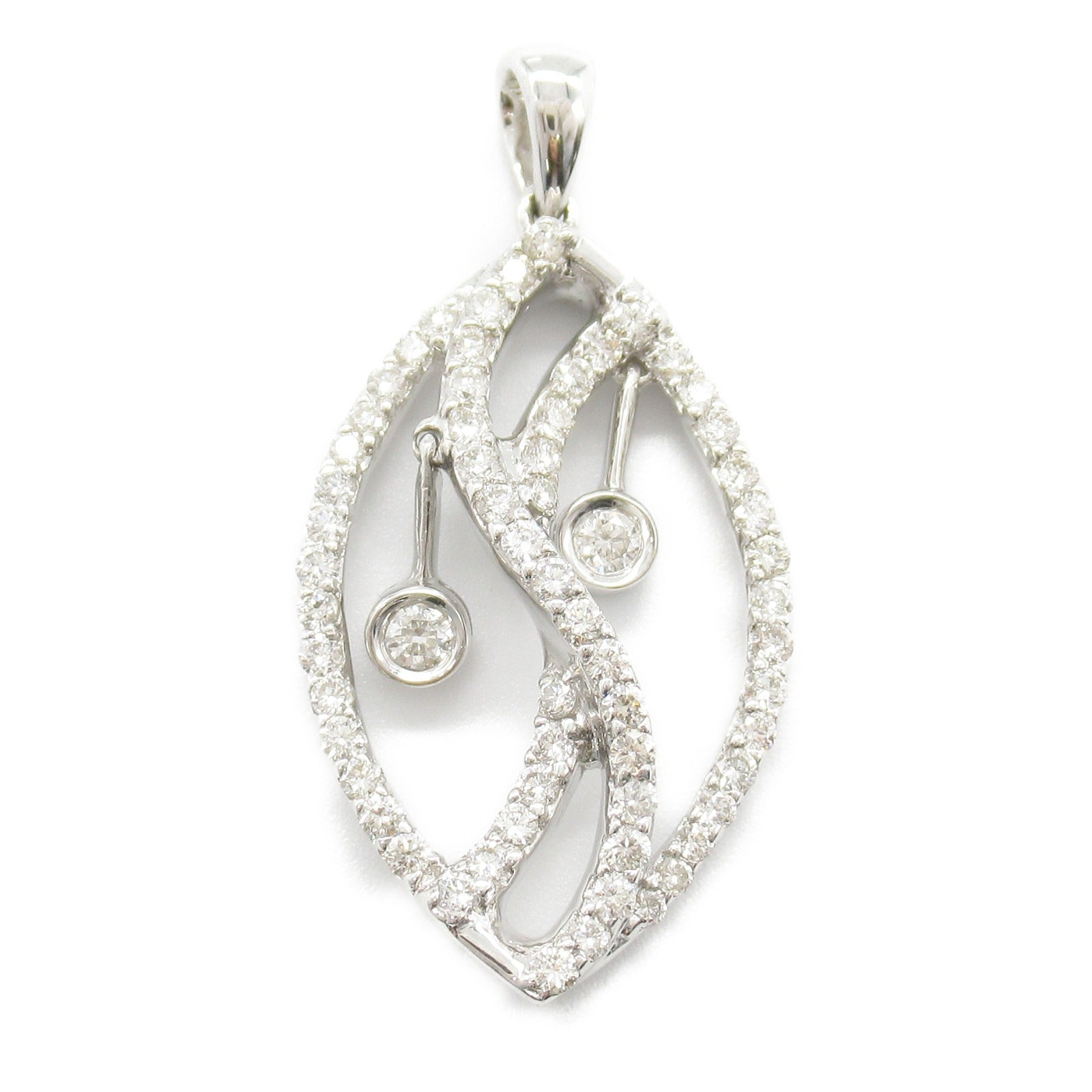 Diamond Pendant Top K18WG White Gold