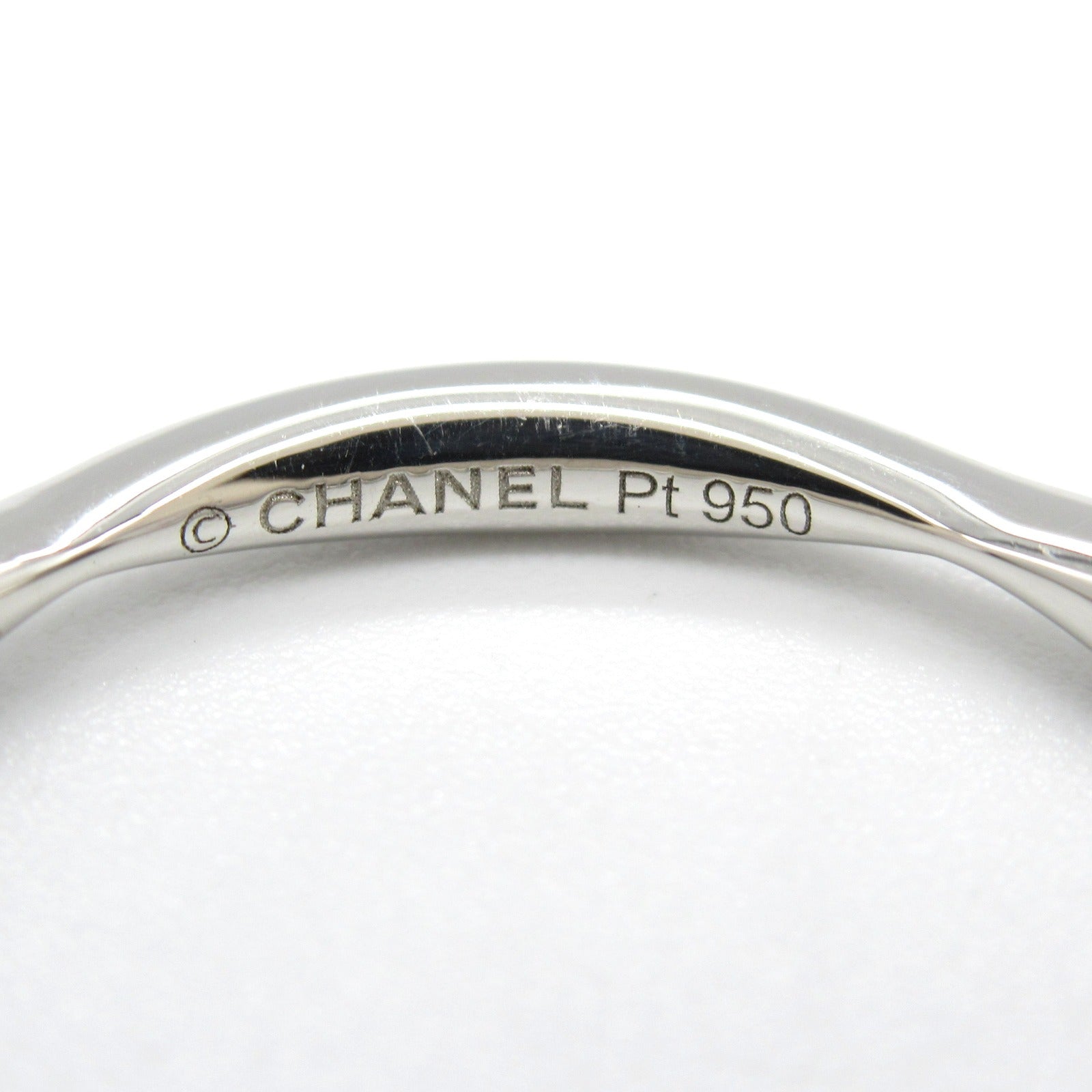 Chanel Camellia Marriage Ring Pt950 Platinum