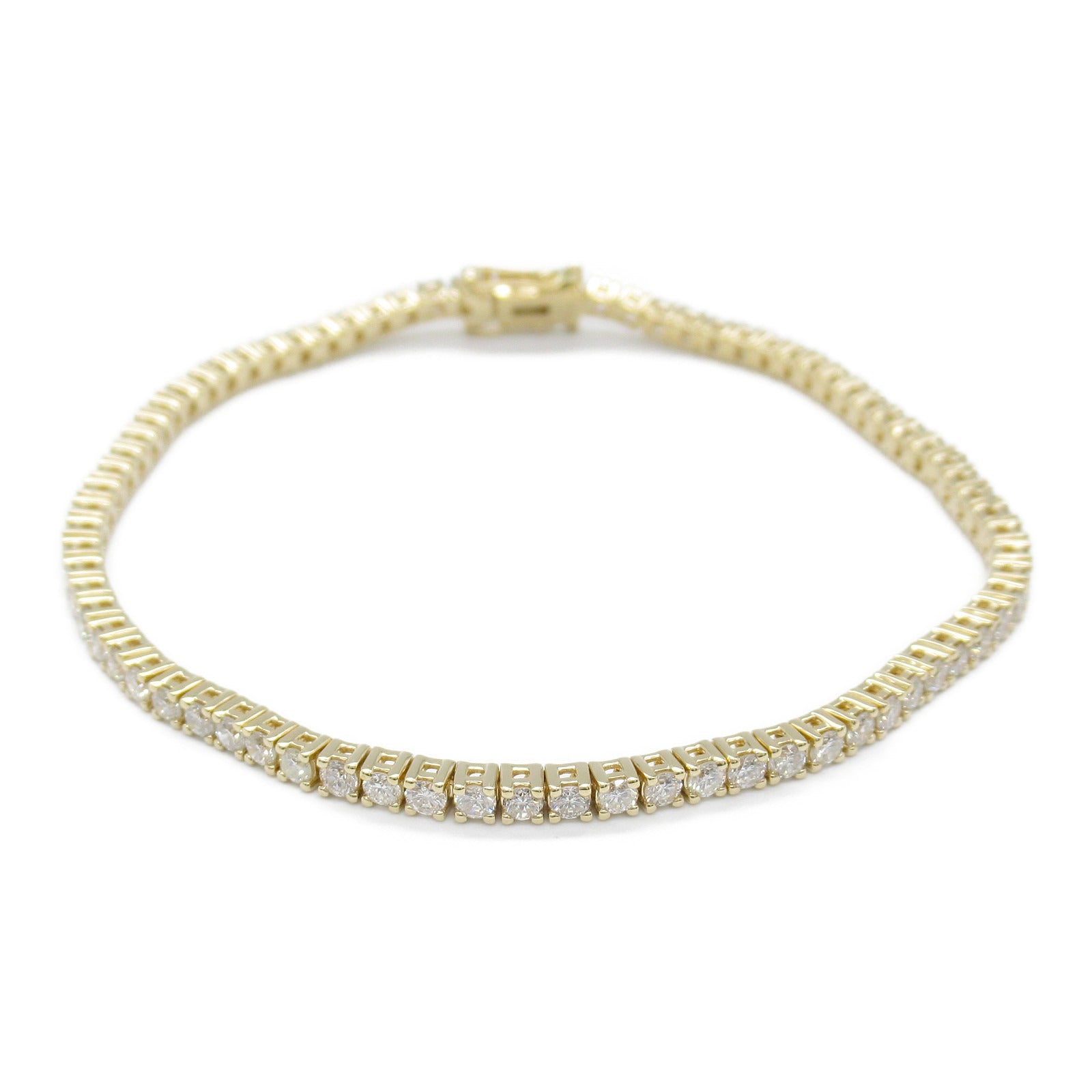 K18 Yellow Gold Diamond Bracelet Jewelry