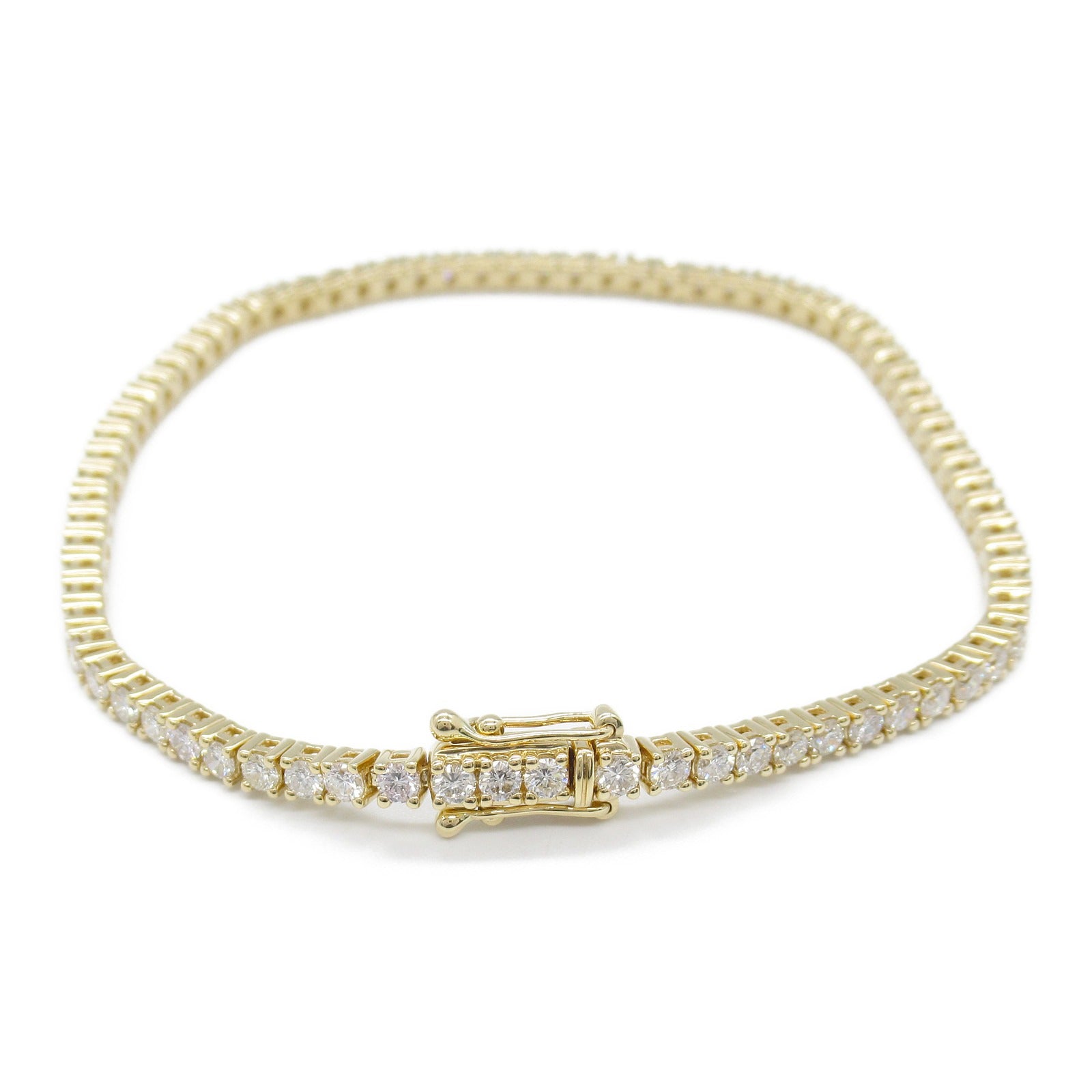 K18 Yellow Gold Diamond Bracelet Jewelry