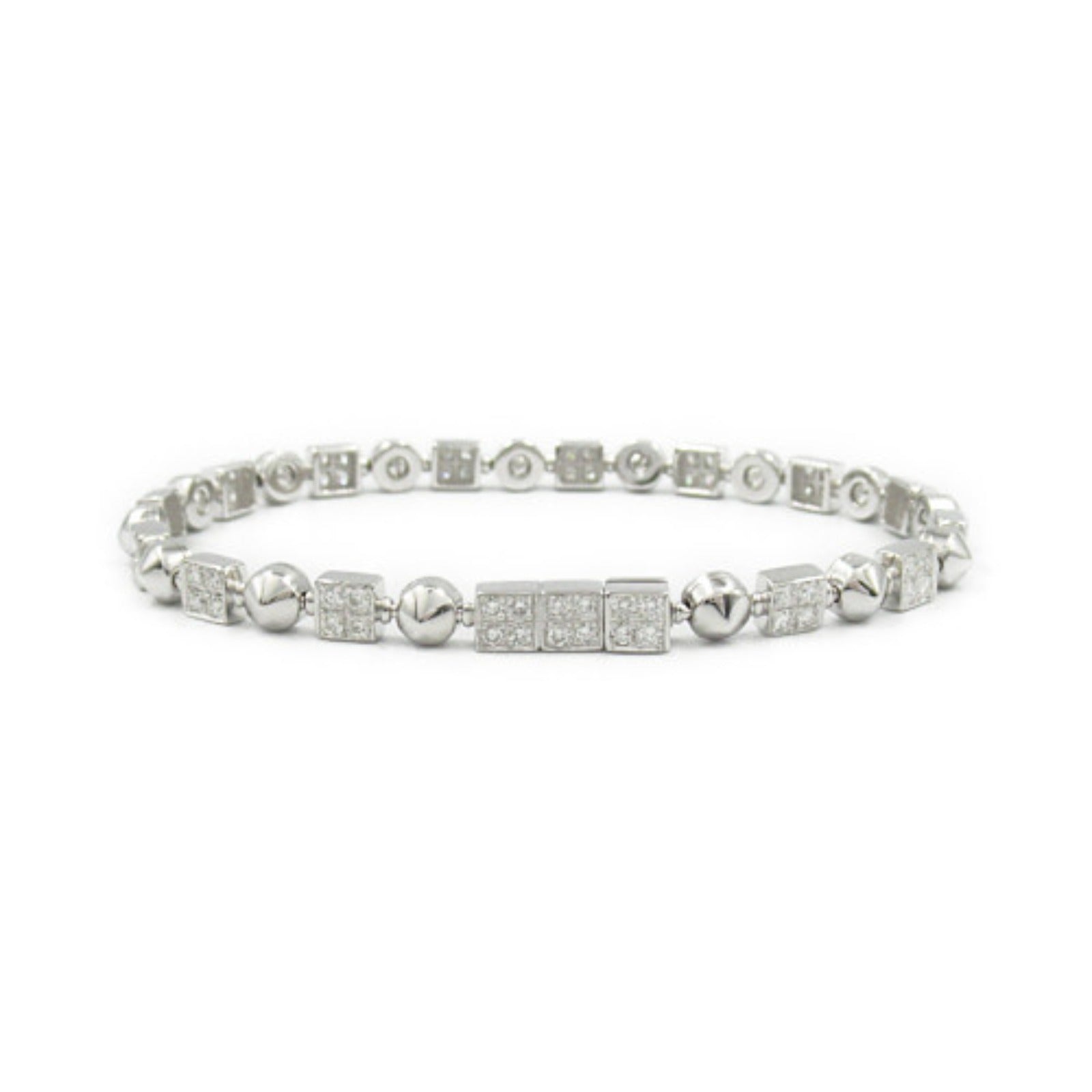 Bvlgari Lucia Diamond Bracelet K18WG