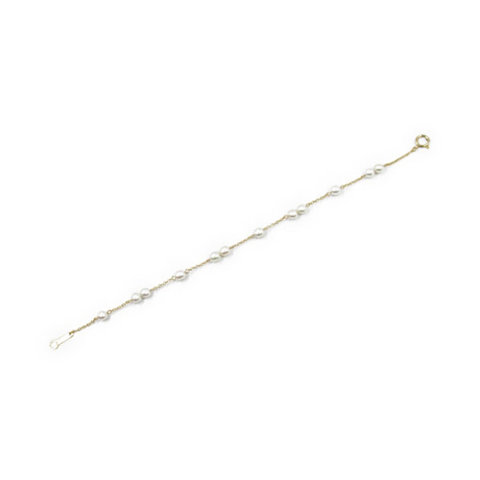 Tasaki Pearl Station Bracelet K18 Yellow Gold