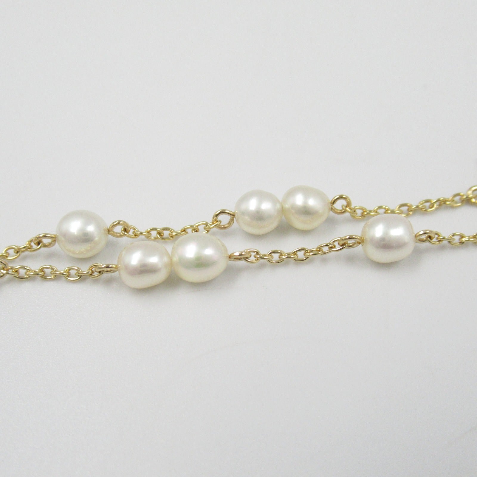 Tasaki Pearl Station Bracelet K18 Yellow Gold