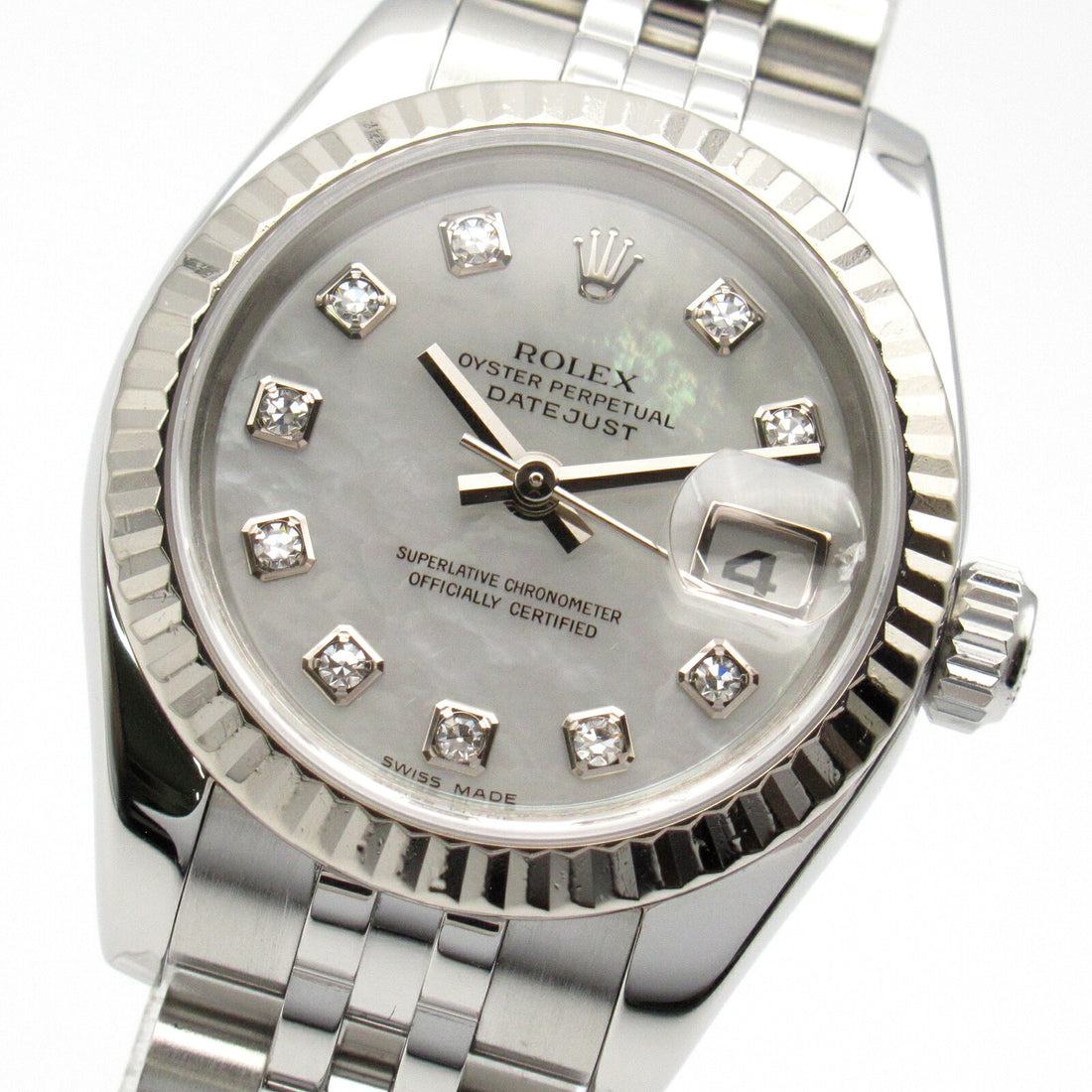 Rolex Datejust 10P Diamond Watch 179174NG