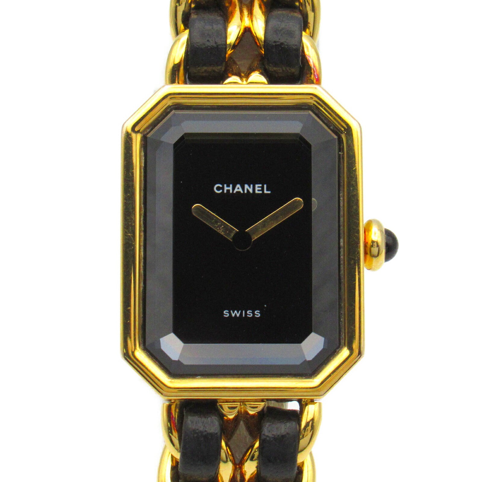 Chanel Premiere M Watch Gold Plated Leather