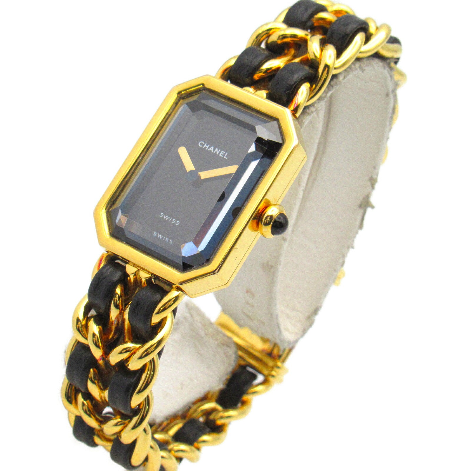 Chanel Premiere M Watch Gold Plated Leather