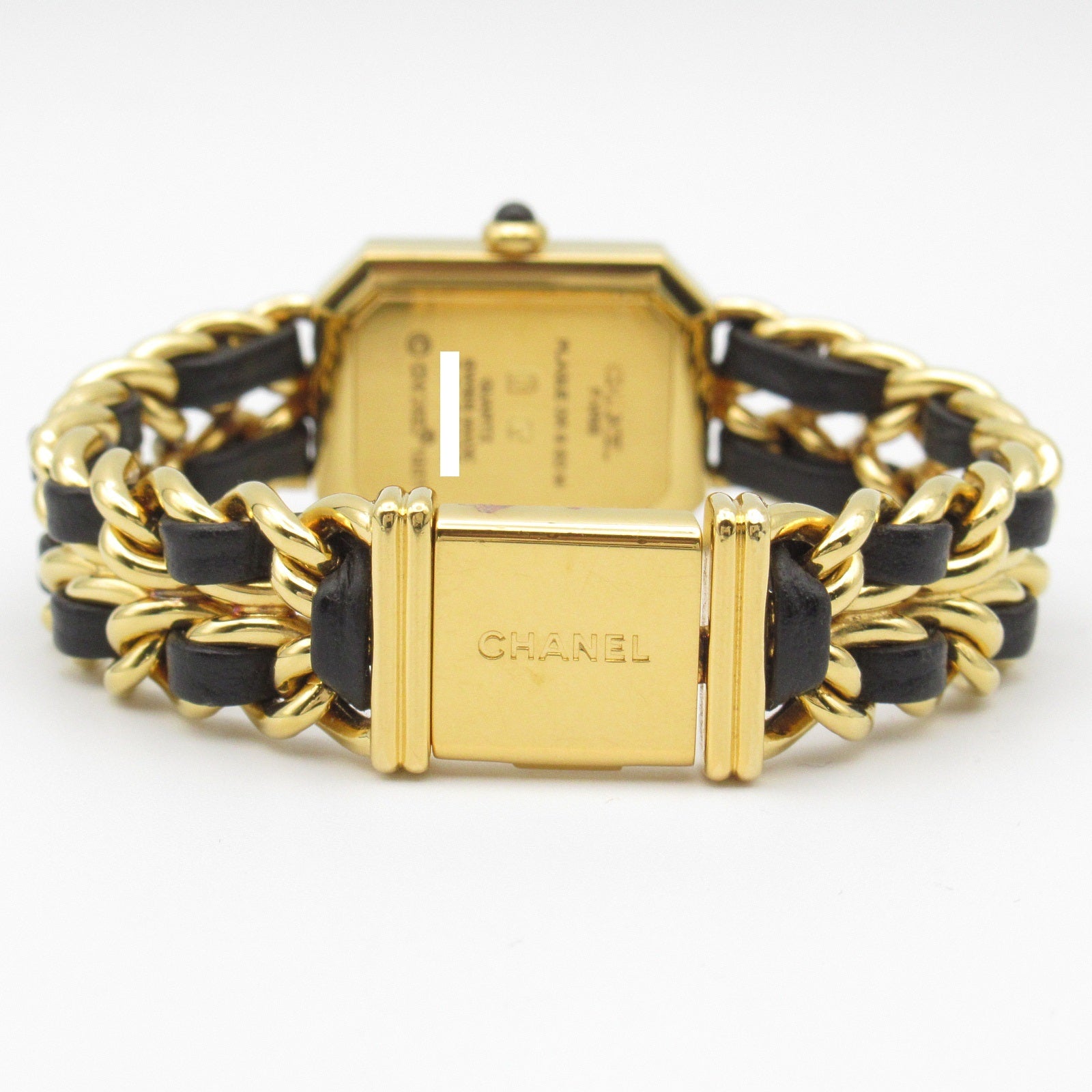 Chanel Premiere M Watch Gold Plated Leather