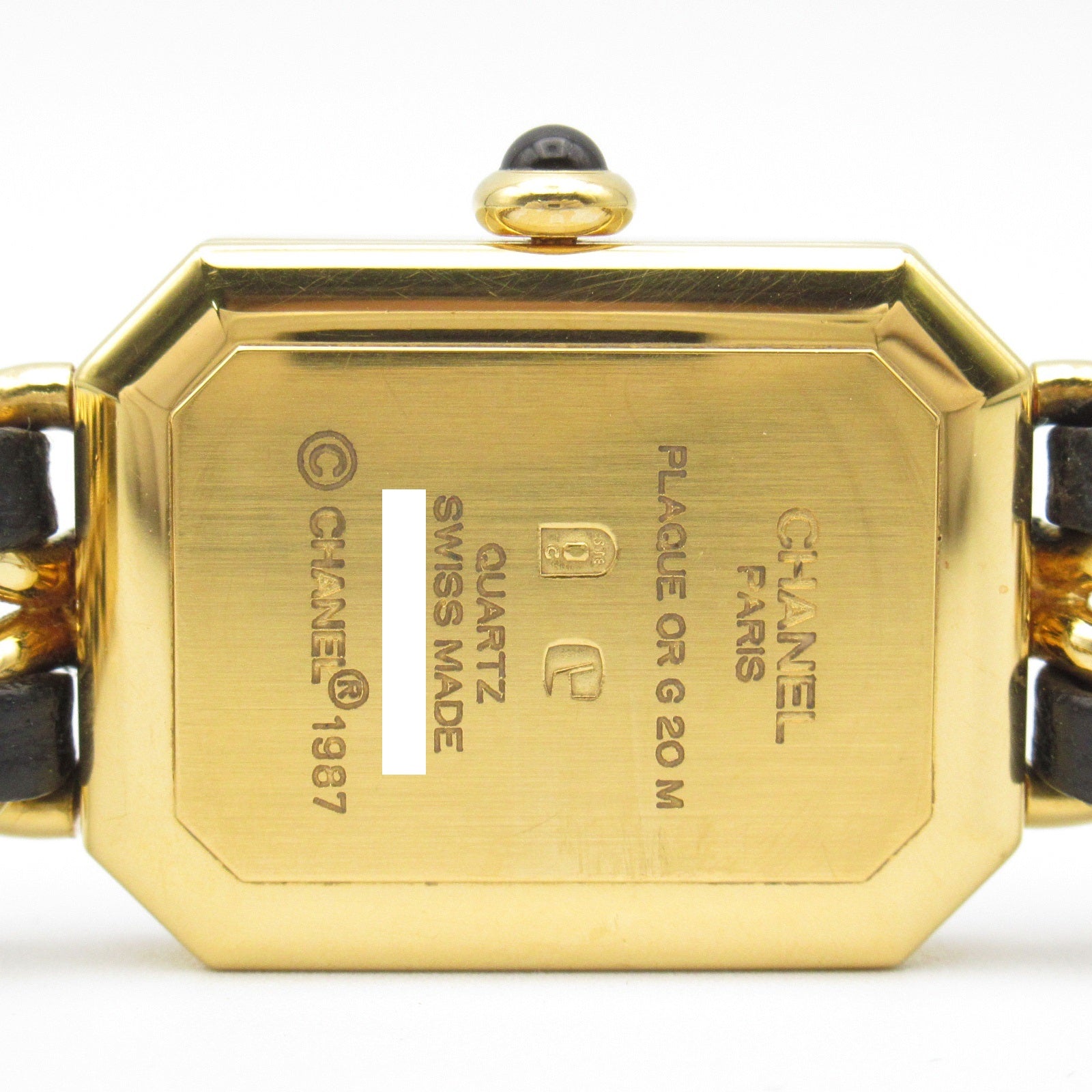 Chanel Premiere M Watch Gold Plated Leather