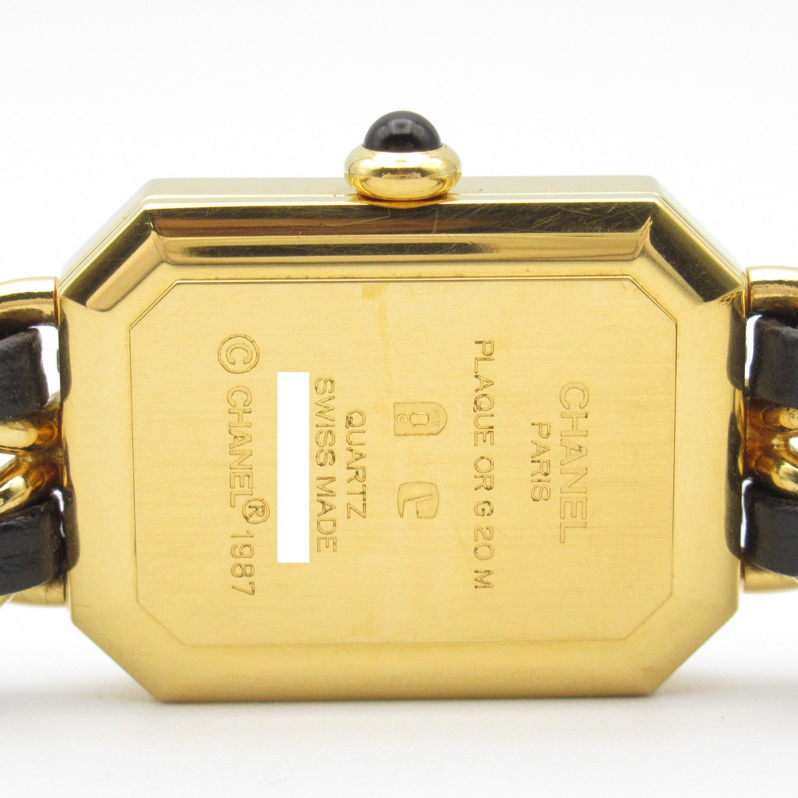 Chanel Premiere L Watch Gold Plated Leather H0001