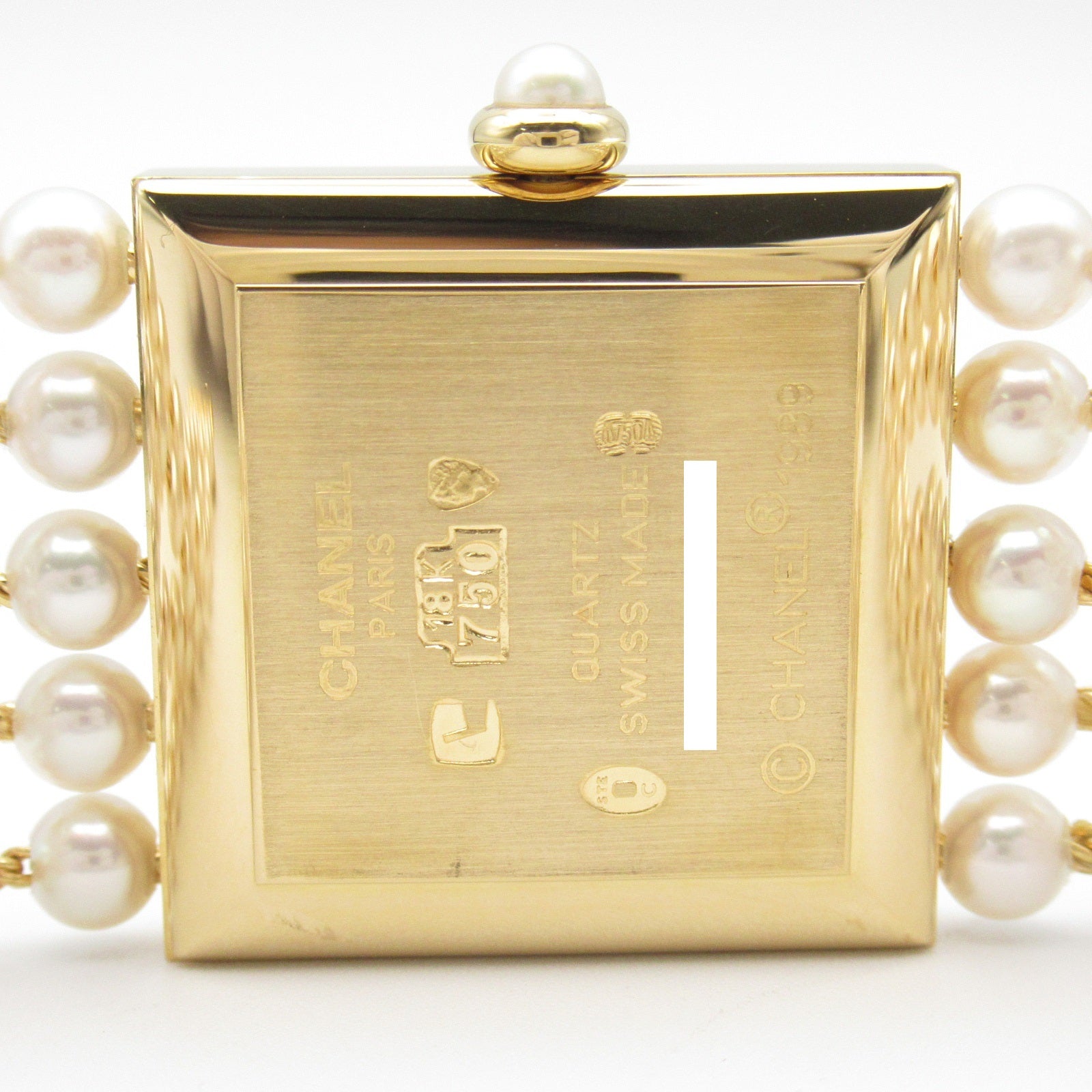 Chanel Mademoiselle Pearl Bracelet Watch H0007