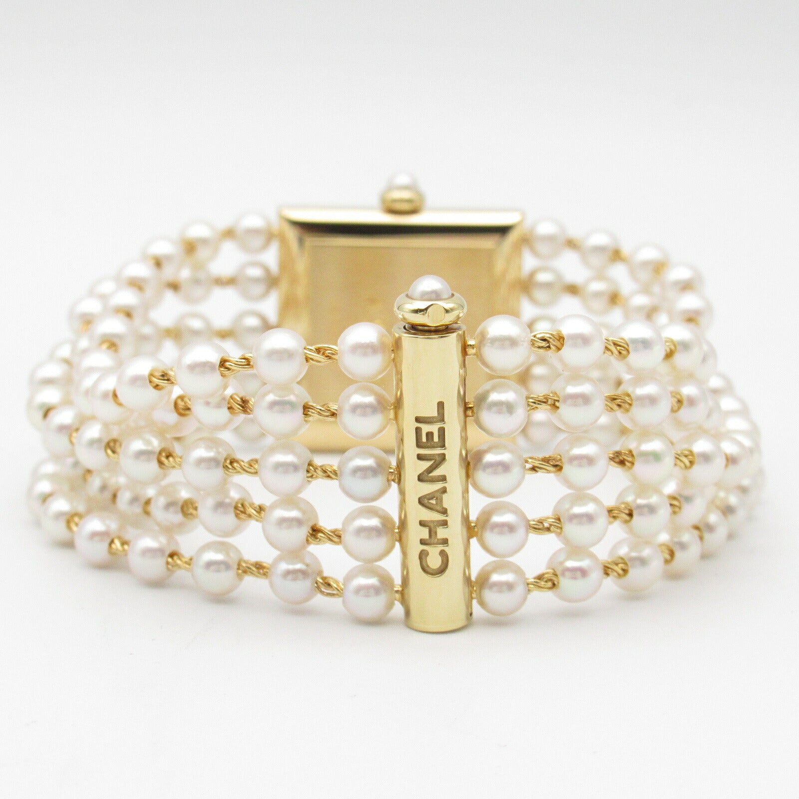 Chanel Mademoiselle Pearl Bracelet Watch H0007