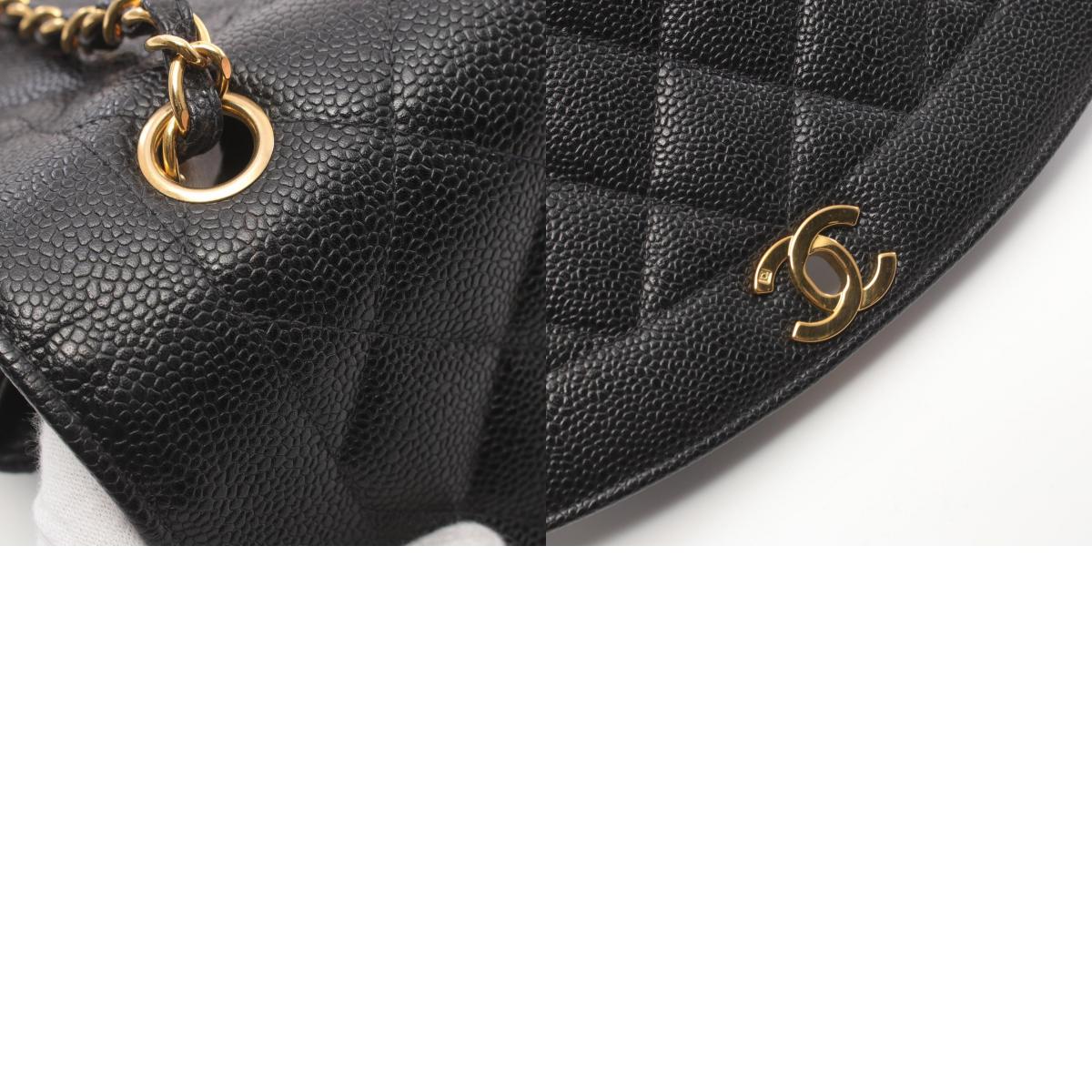 Chanel Diana Flap Shoulder Bag Black Caviar