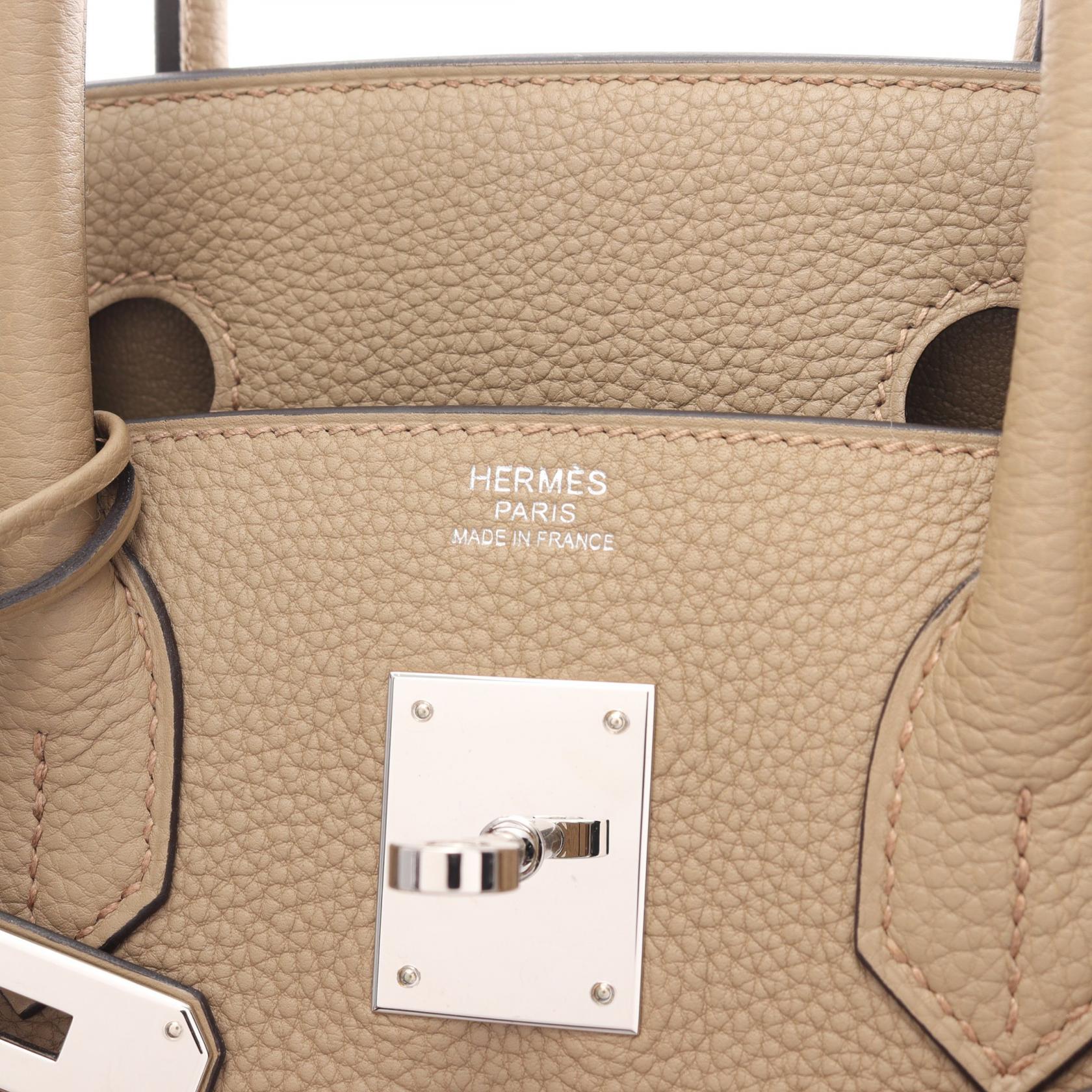 Hermes Birkin 30 Togo Handbag Beige