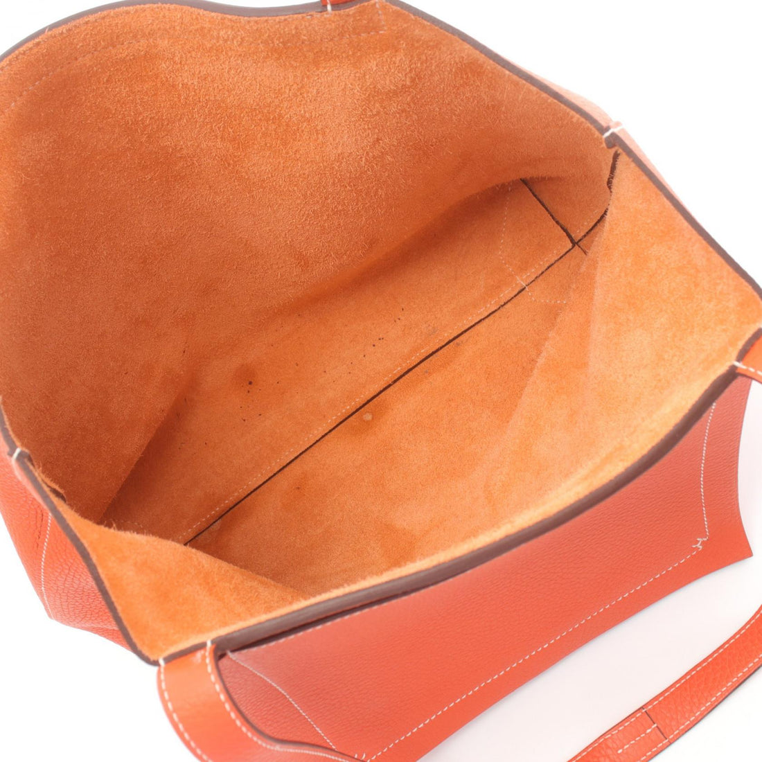 Hermes Cabas Seliere 31 Tote Bag Orange