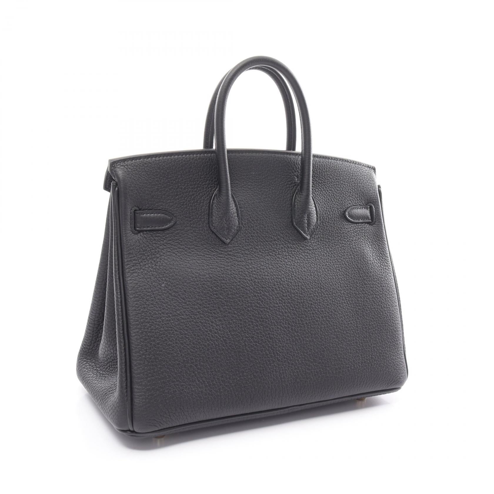 Hermes Birkin 25 Verso Handbag Black