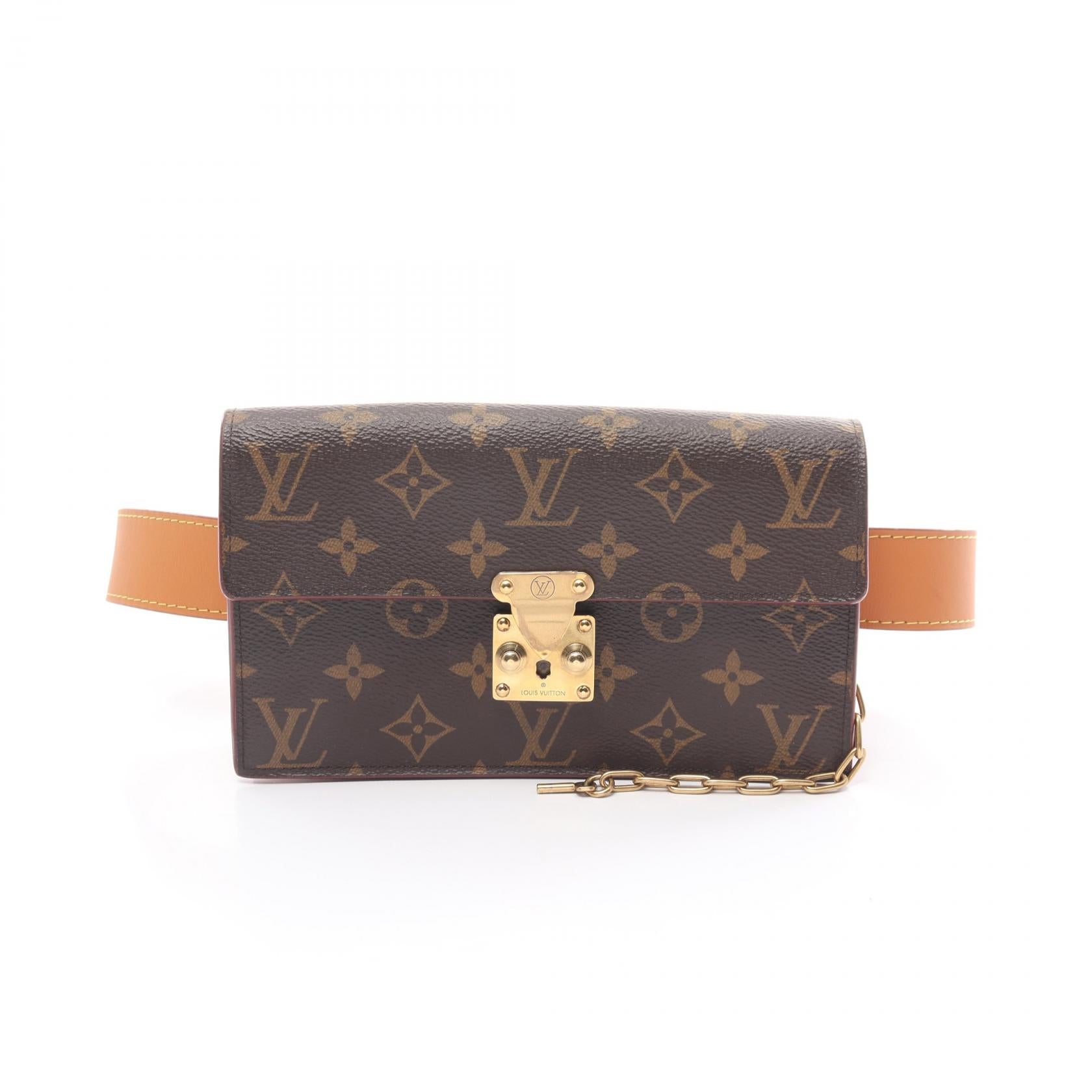 Louis Vuitton Monogram S Lock Belt Pouch M44667