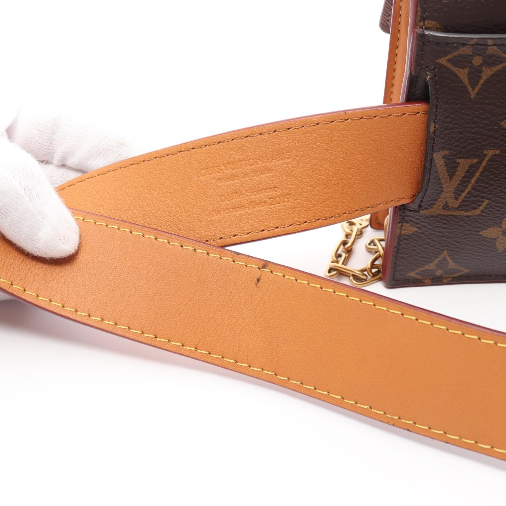 Louis Vuitton Monogram S Lock Belt Pouch M44667