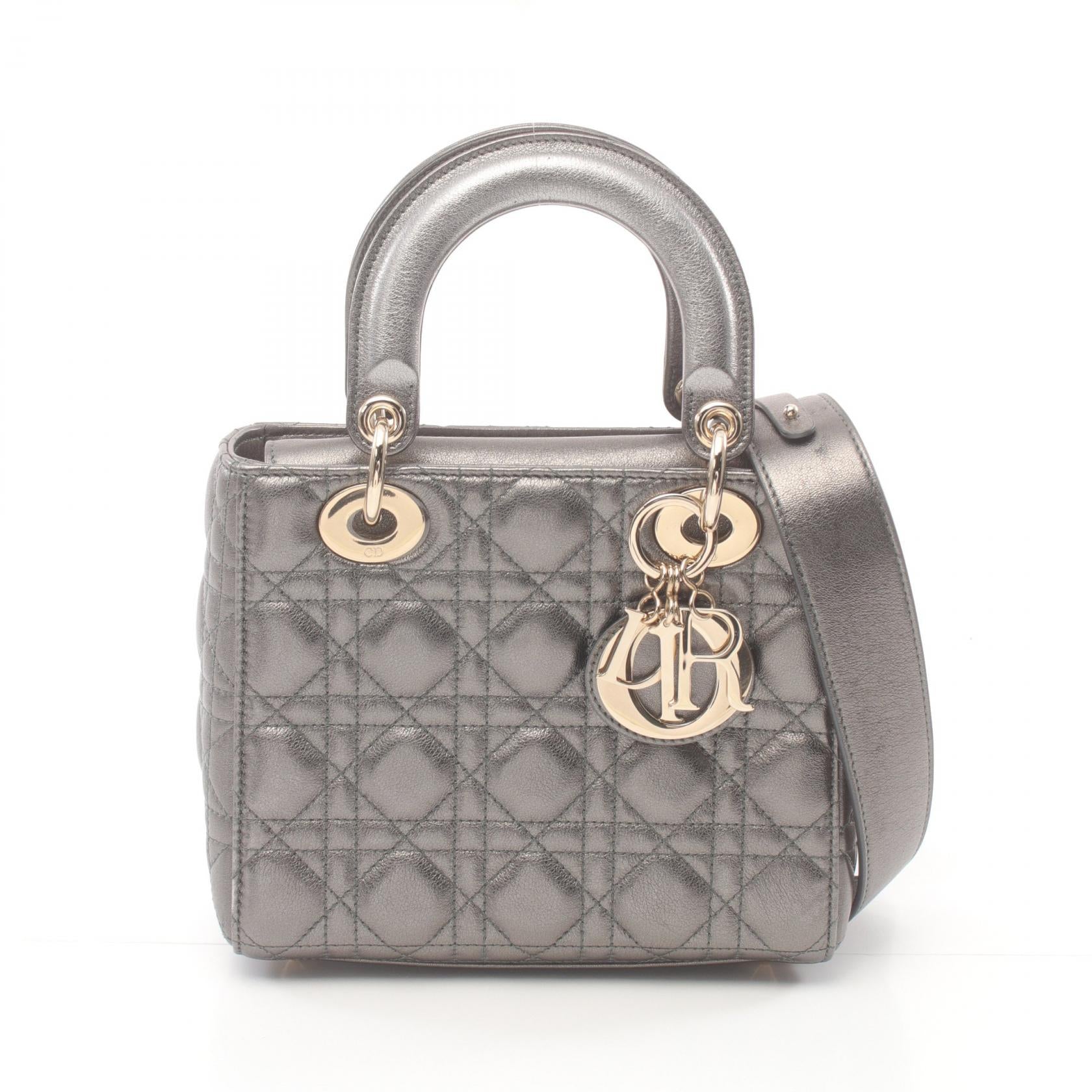 Dior Lady Dior Cannage Leather Handbag