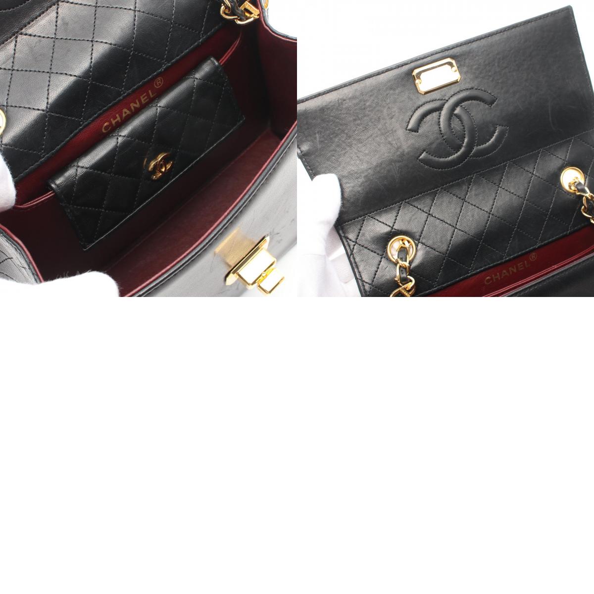 Chanel Matelasse Lambskin Shoulder Bag Black