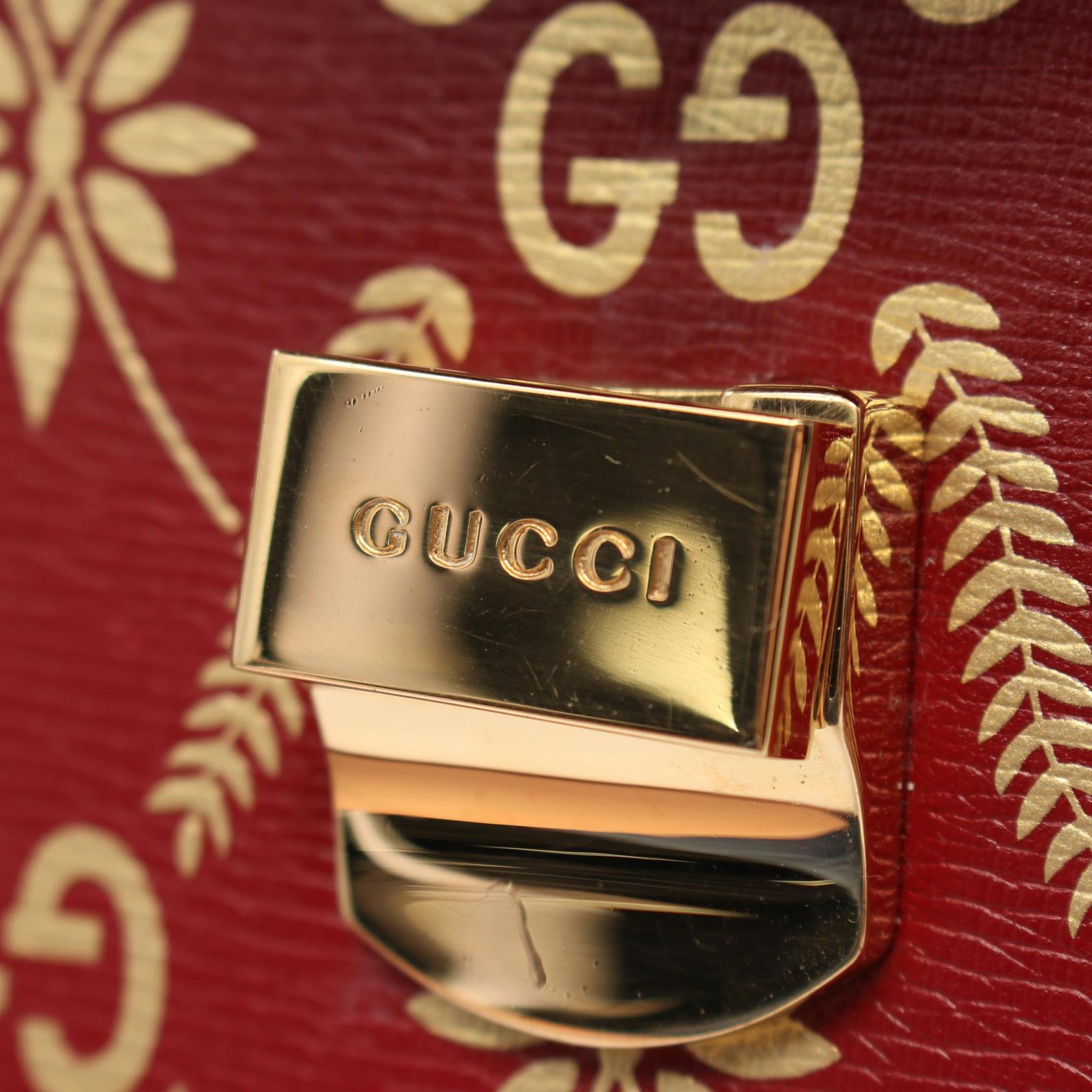 Gucci Sylvie GG Leather Shoulder Bag