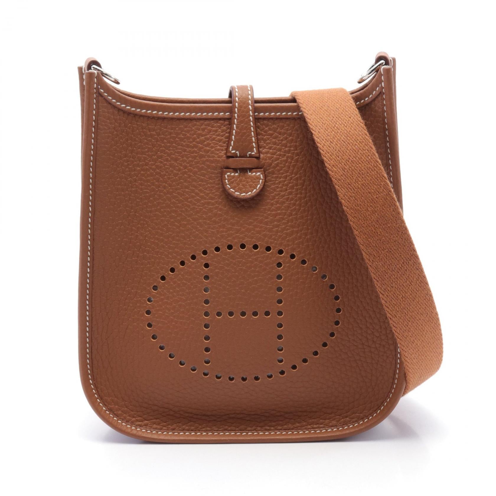 Hermes Evelyne TPM Shoulder Bag Brown