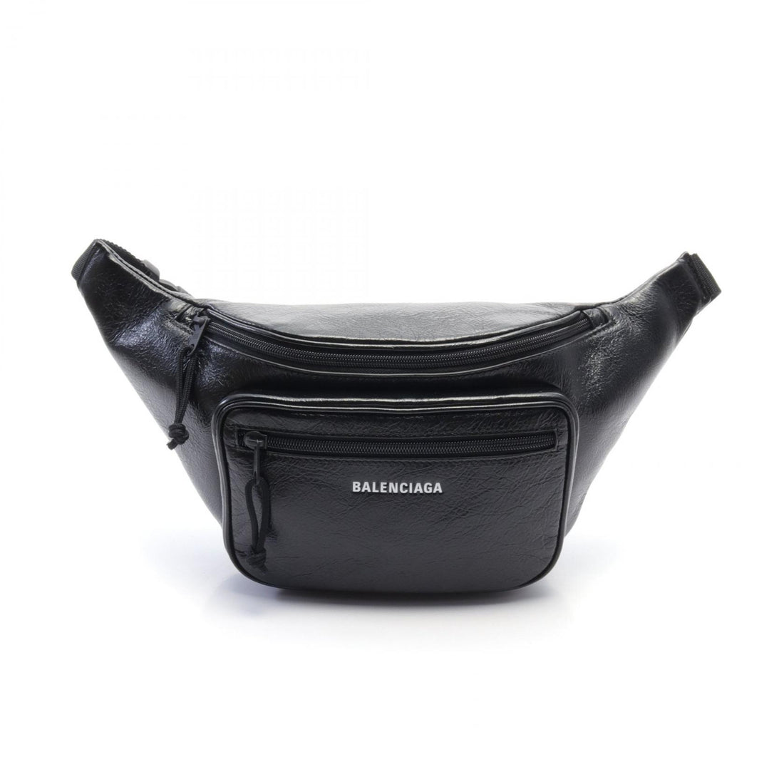 Balenciaga Leather Waist Bag Black