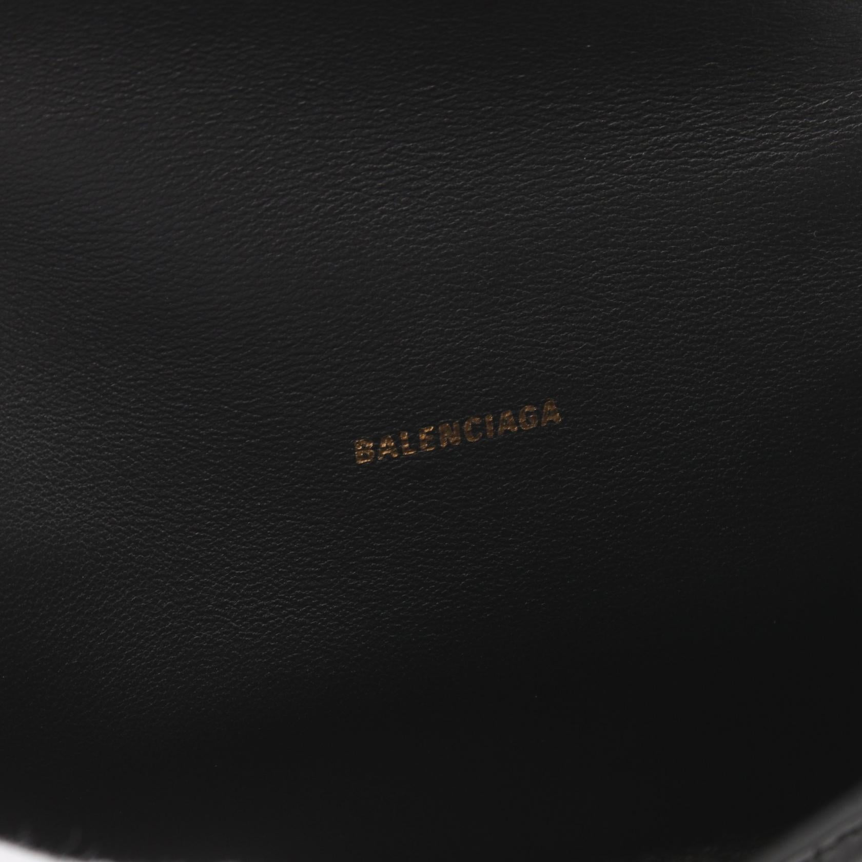 Balenciaga Hourglass XS Leather Handbag Black