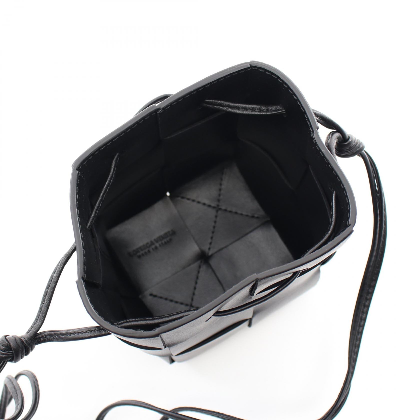 Bottega Veneta Leather Mini Crossbody Bucket Bag