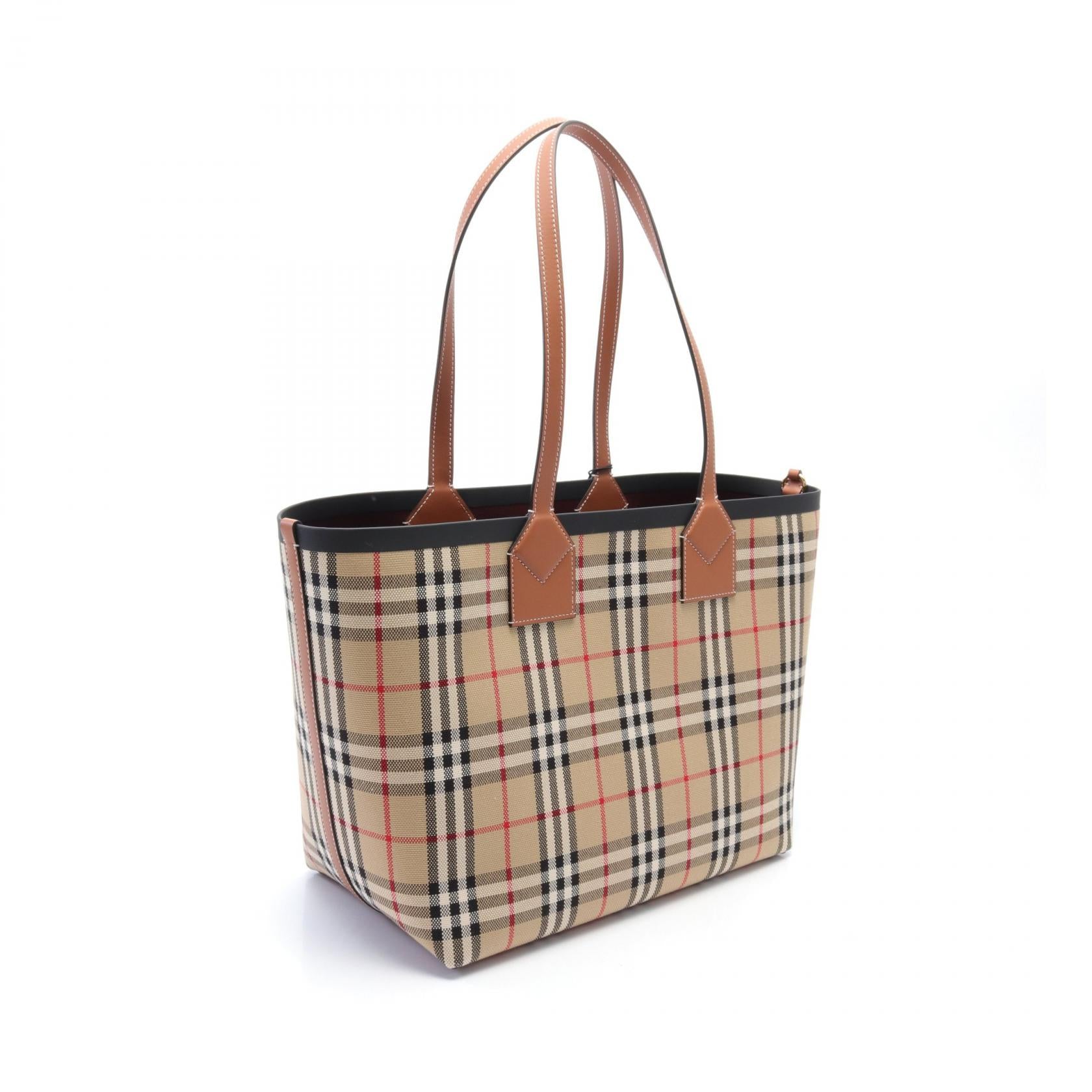 Burberry Canvas Leather Tote Bag 8066223