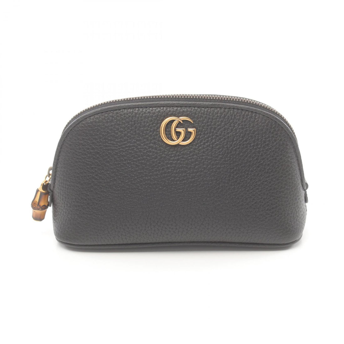 Gucci Leather Double G Pouch Clutch