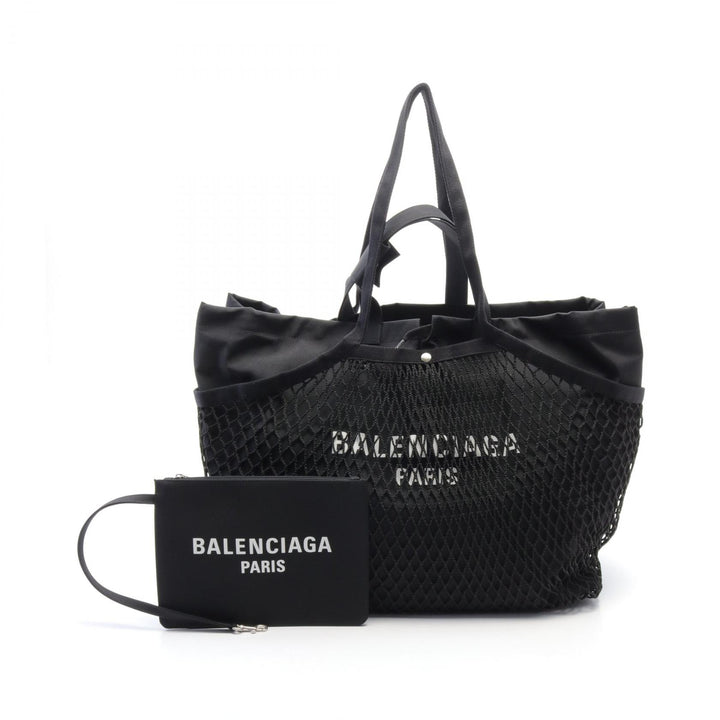 Balenciaga Nylon Large Tote Bag Black