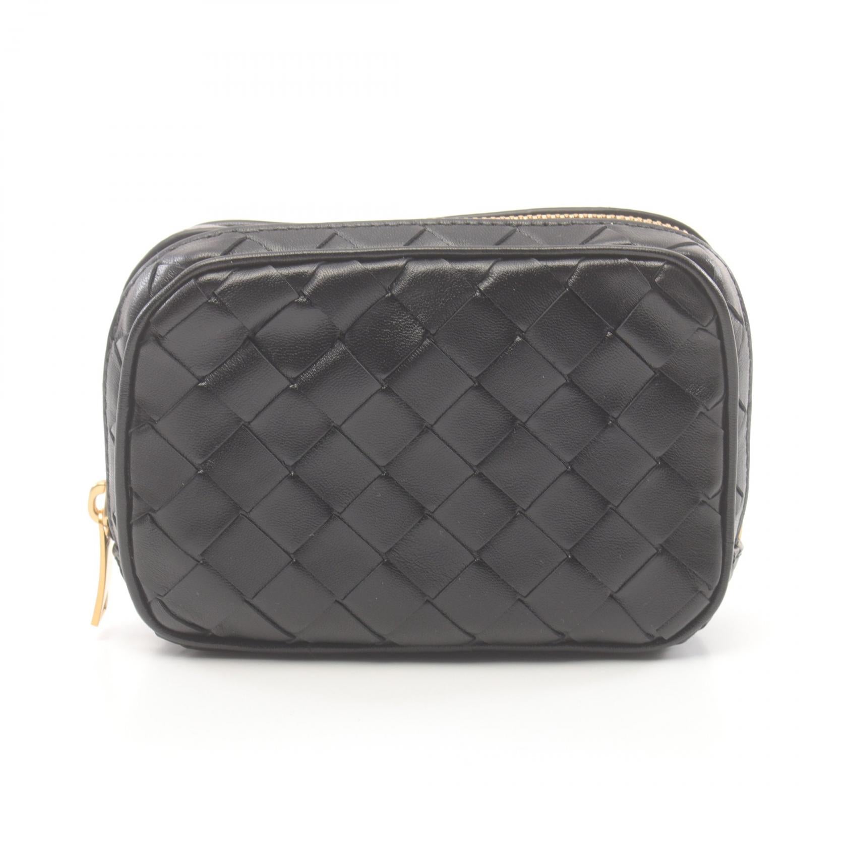 Bottega Veneta Leather Intrecciato Pouch