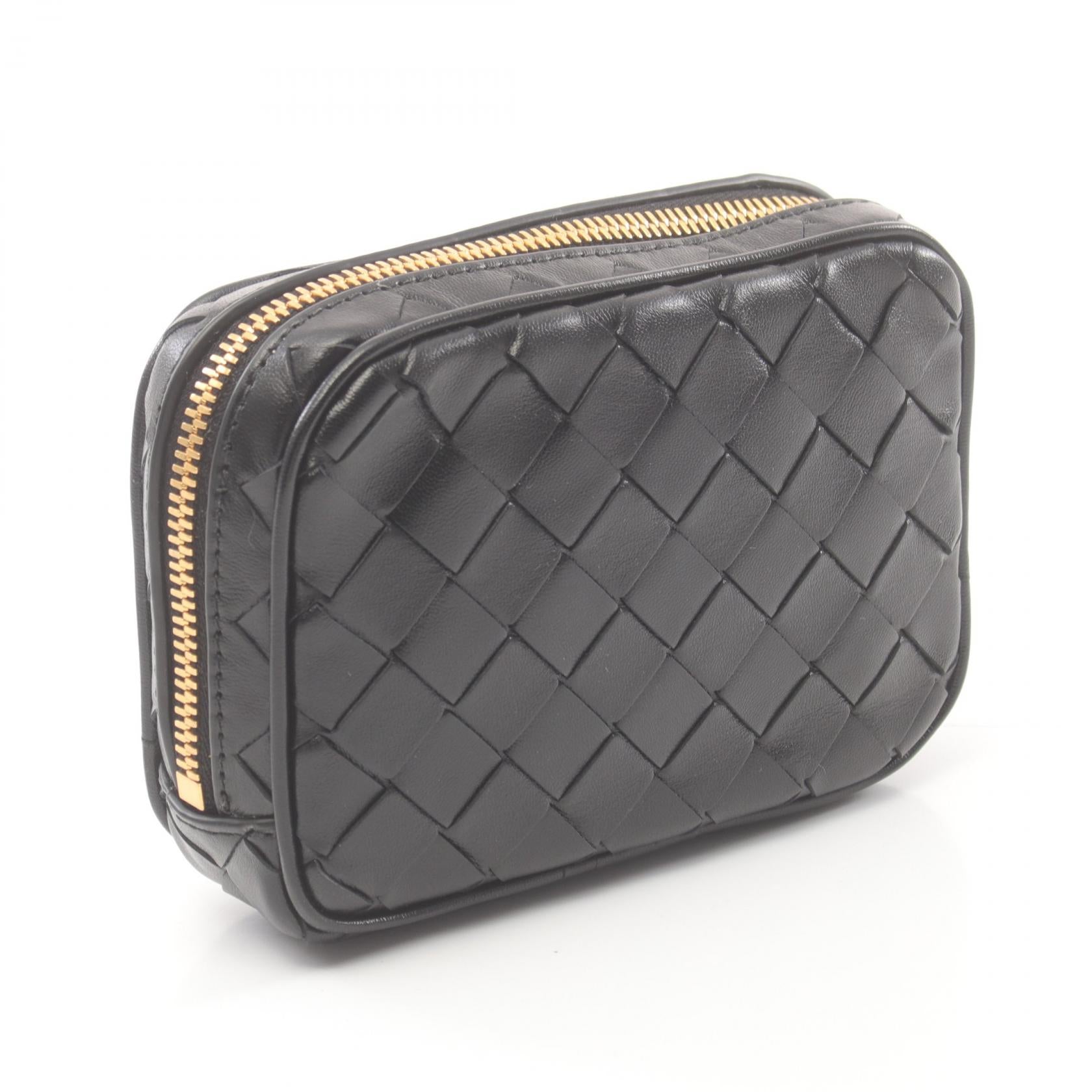 Bottega Veneta Leather Intrecciato Pouch