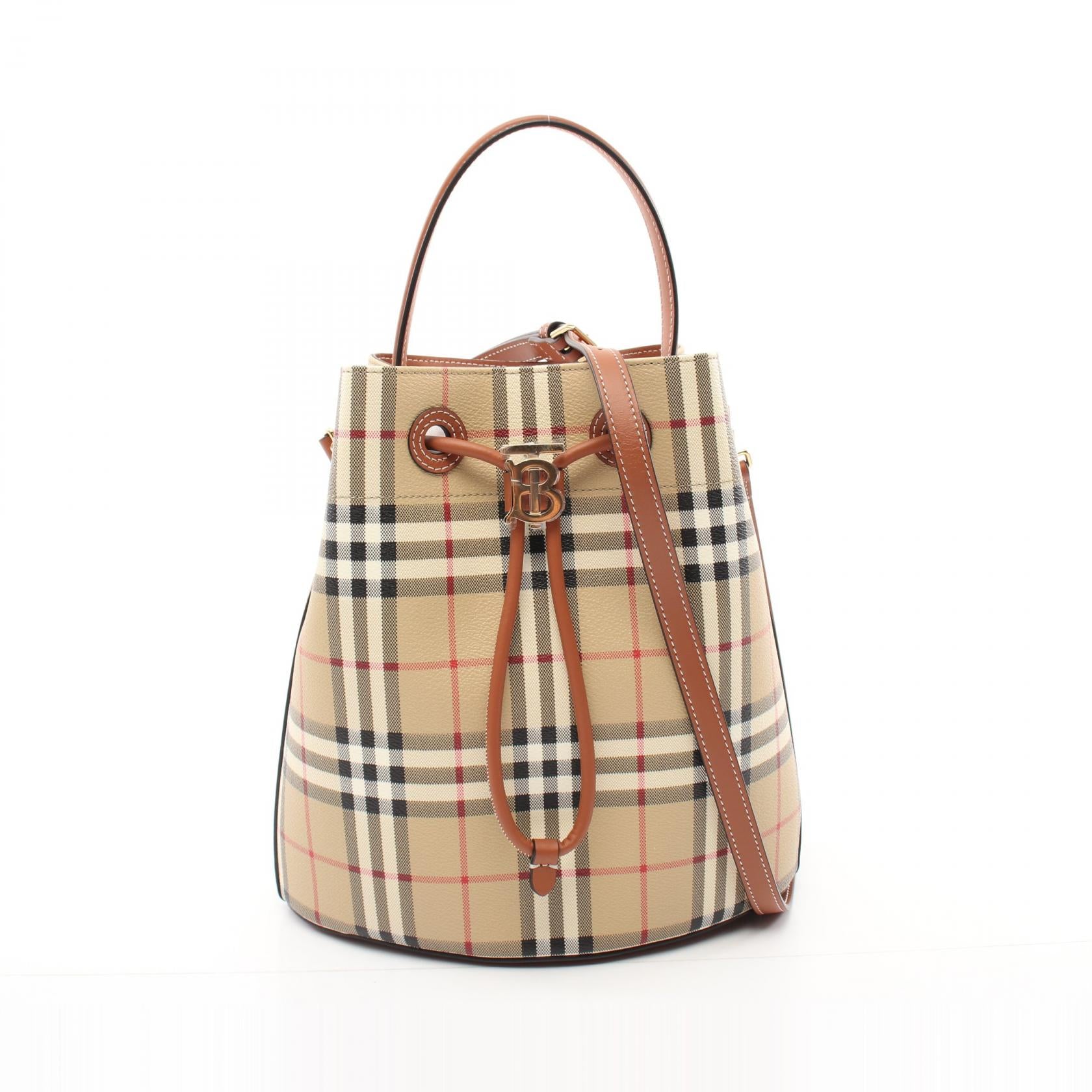 Burberry Small TB Bucket Vintage Check Handbag