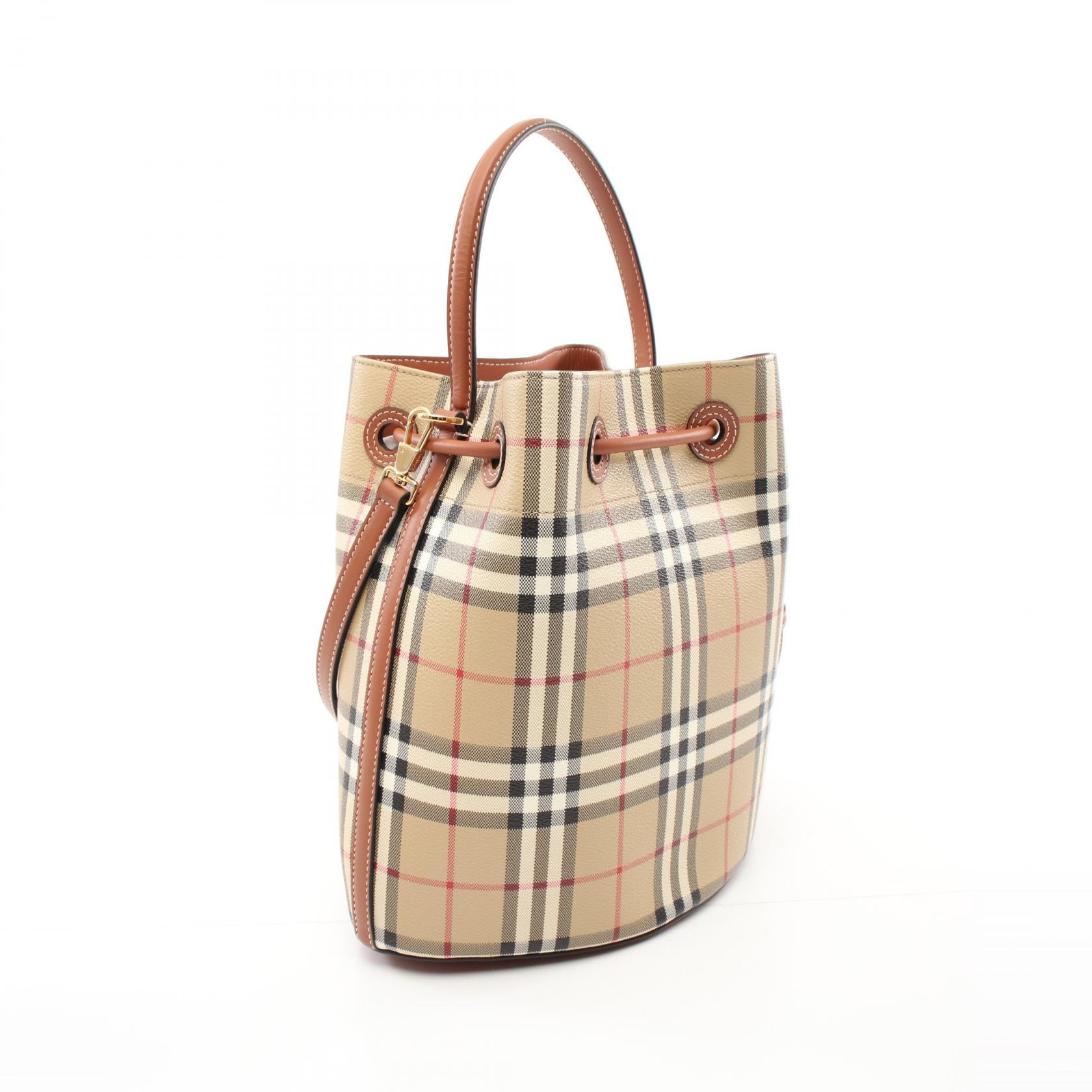 Burberry Small TB Bucket Vintage Check Handbag