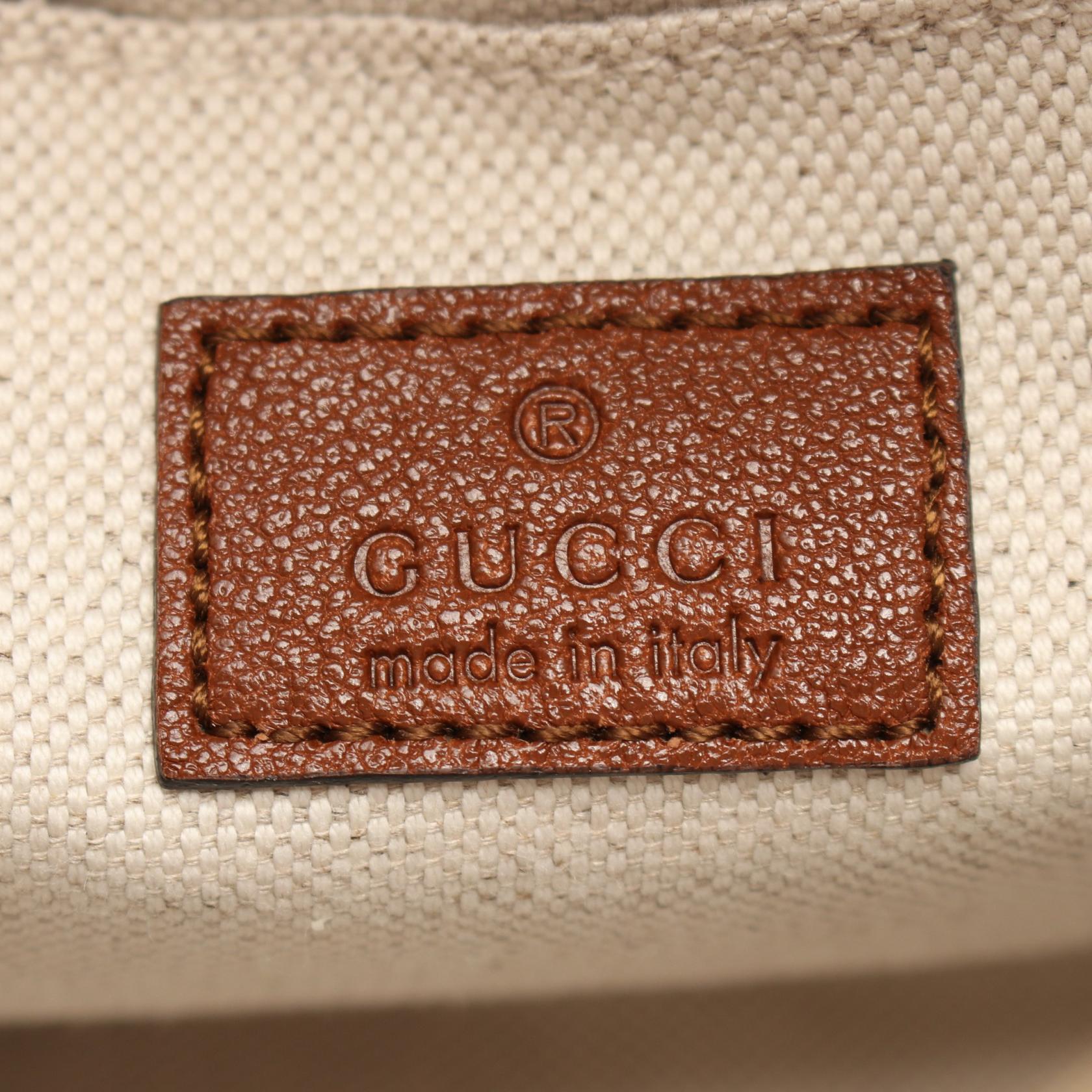 Gucci Blondie Leather Shoulder Bag Brown