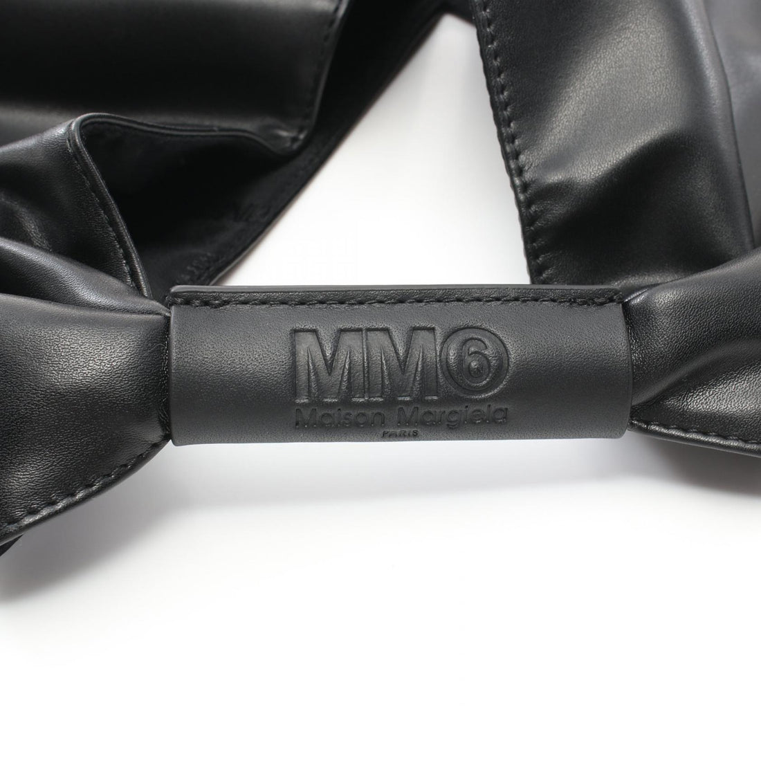 MM6 Japanese Tote Bag Leather Black