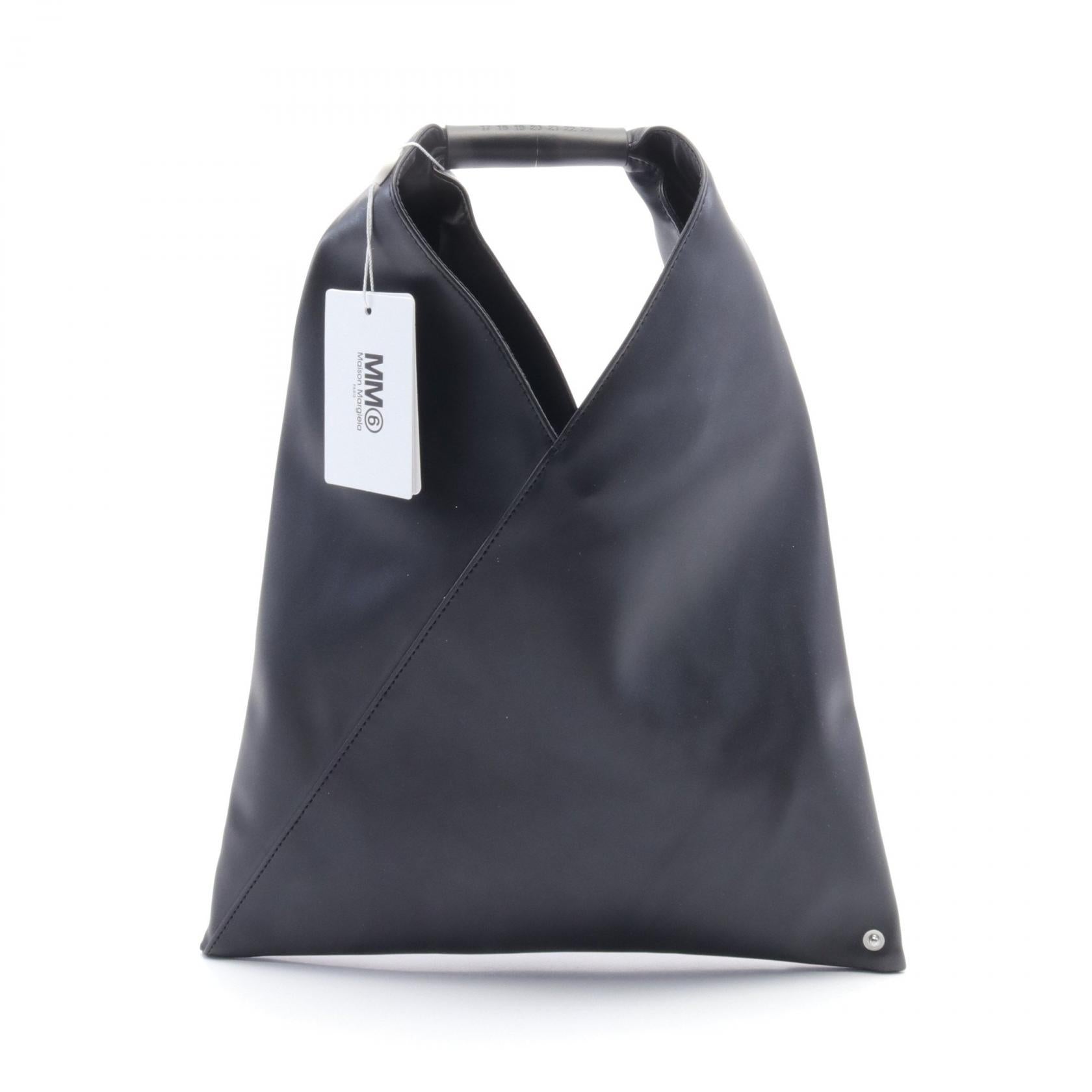 MM6 Japanese Leather Tote Bag Black S54WD0043