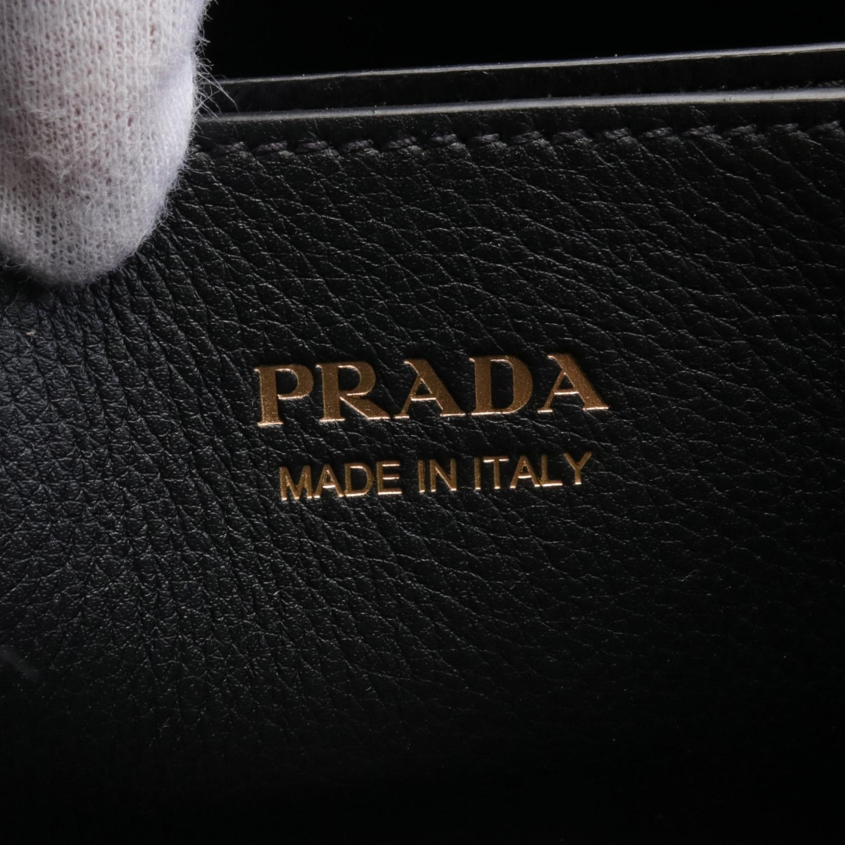 Prada Leather Handbag Black 1BA4182CYSF0002