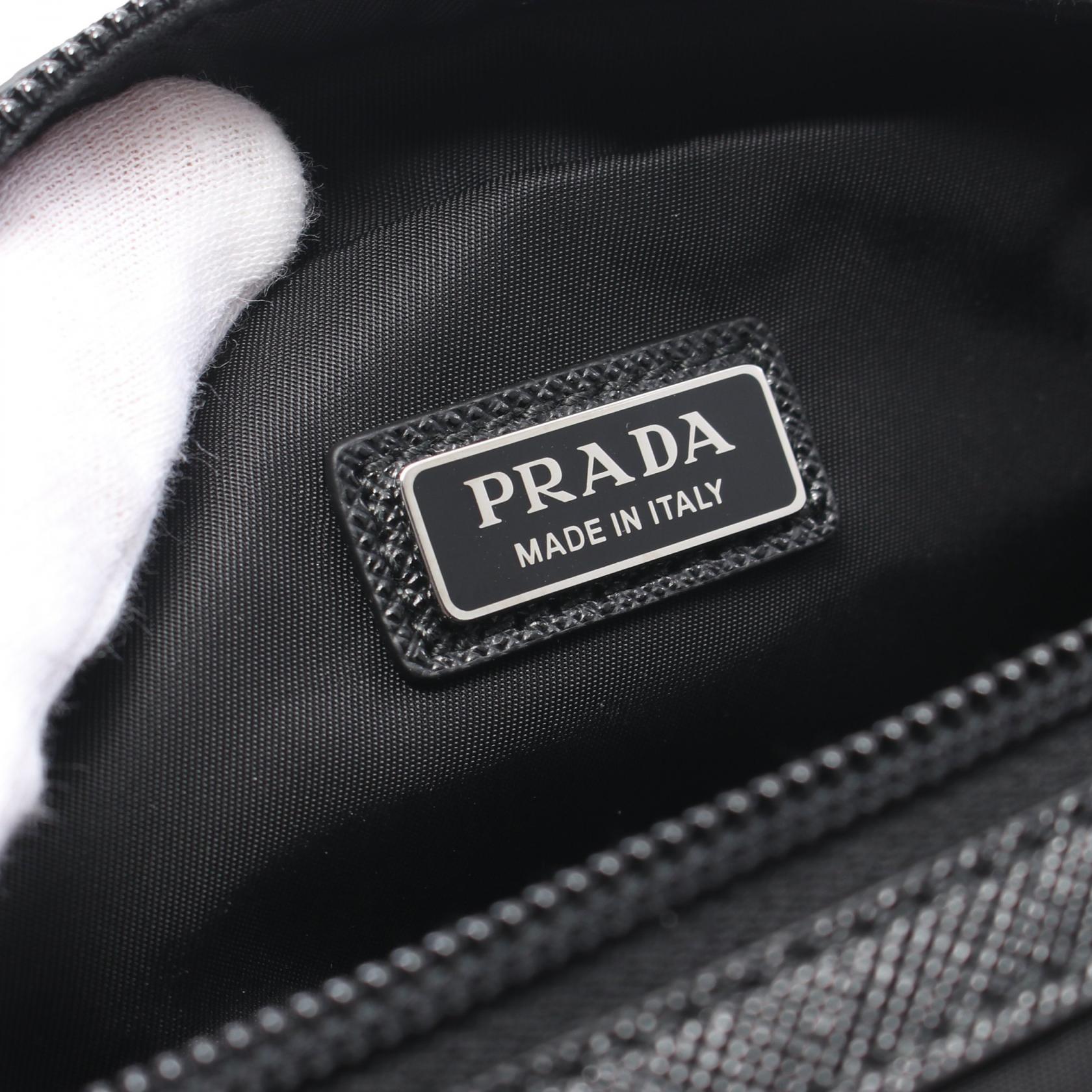 Prada Nylon Triangle Logo Pouch 2NA0452DMHF0002