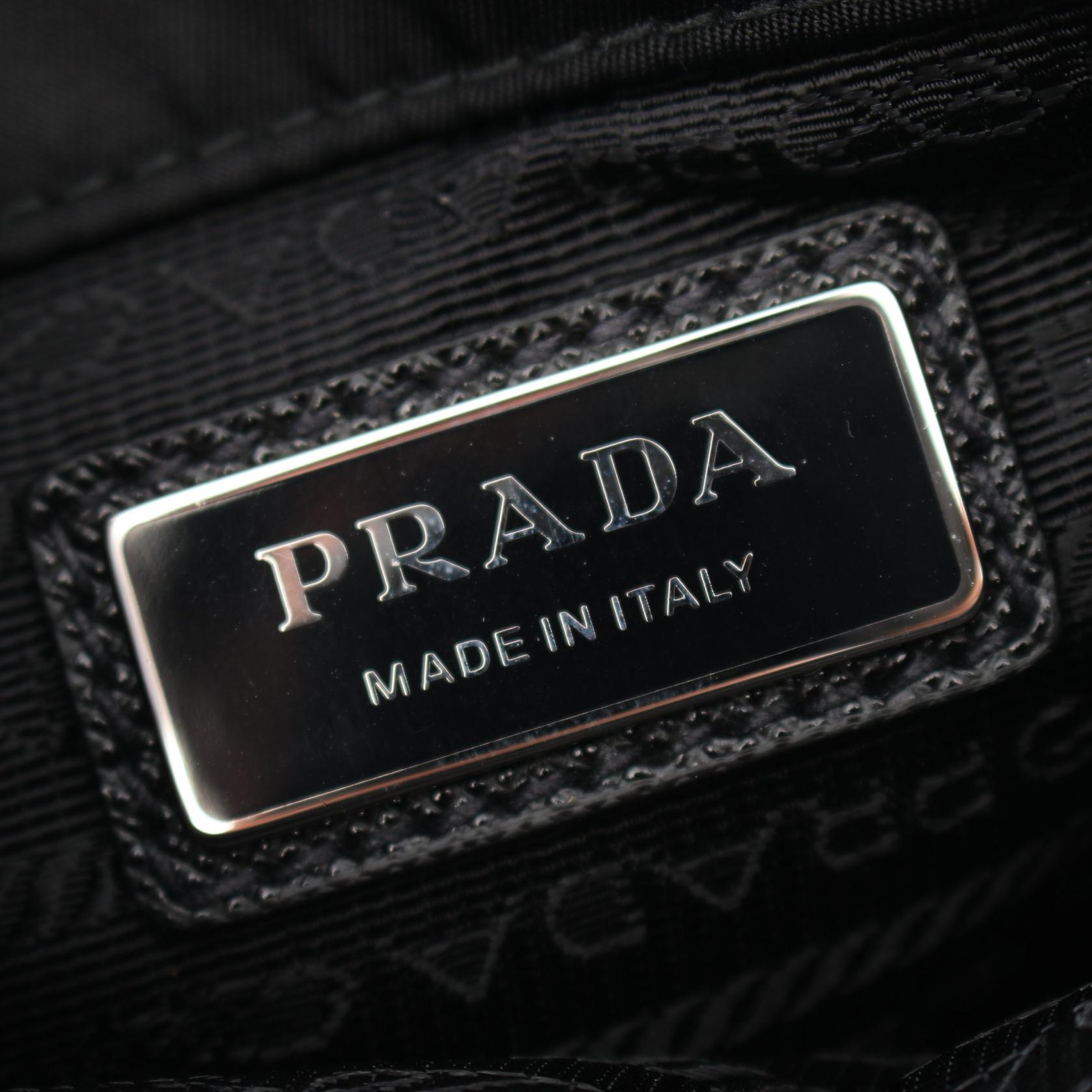 Prada Re-Nylon Saffiano Leather Shoulder Bag