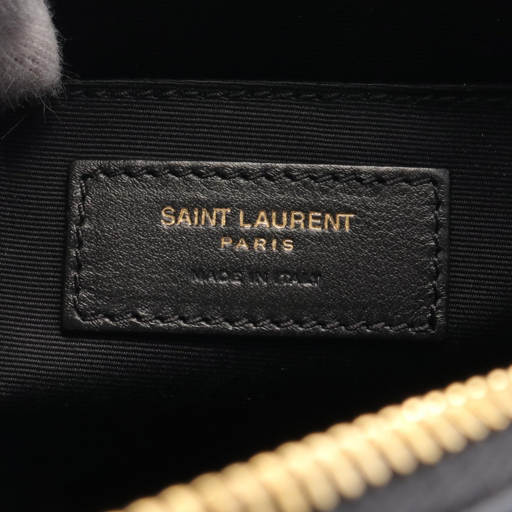 Saint Laurent Lou Monogram Camera Bag Black