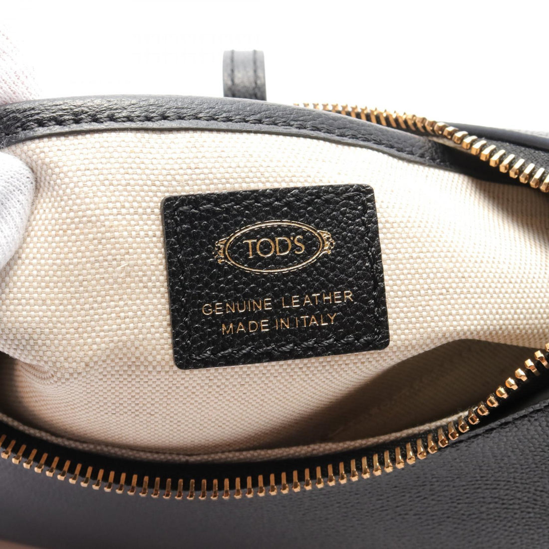 Tod's Leather Timeless Hobo Shoulder Bag Black