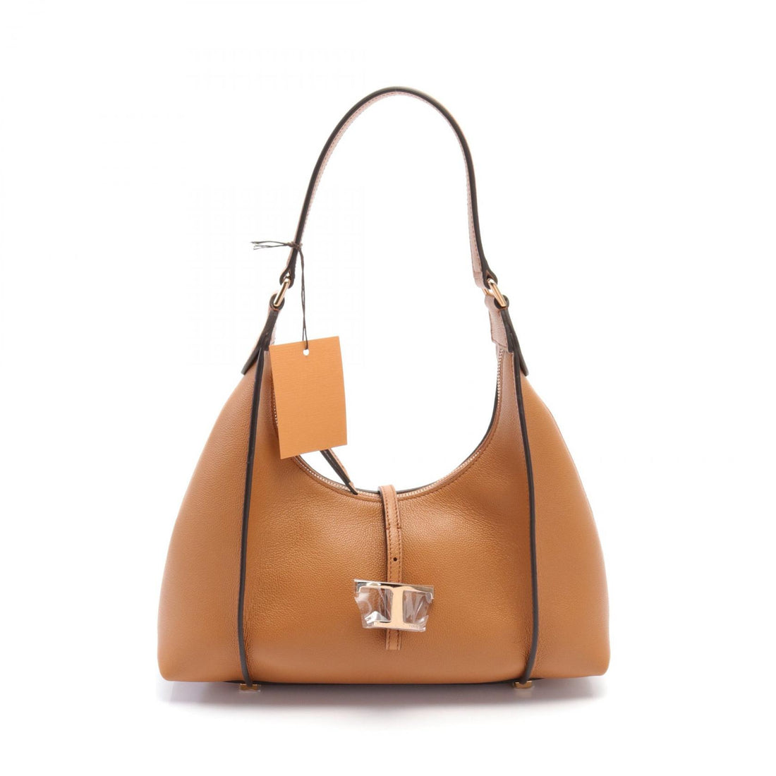 Tod's Timeless Leather Hobo Shoulder Bag Brown