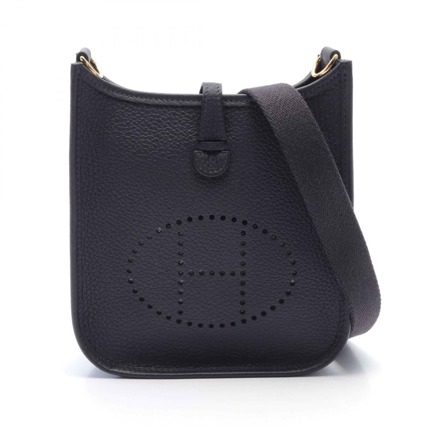 Hermes Evelyne TPM Shoulder Bag Navy