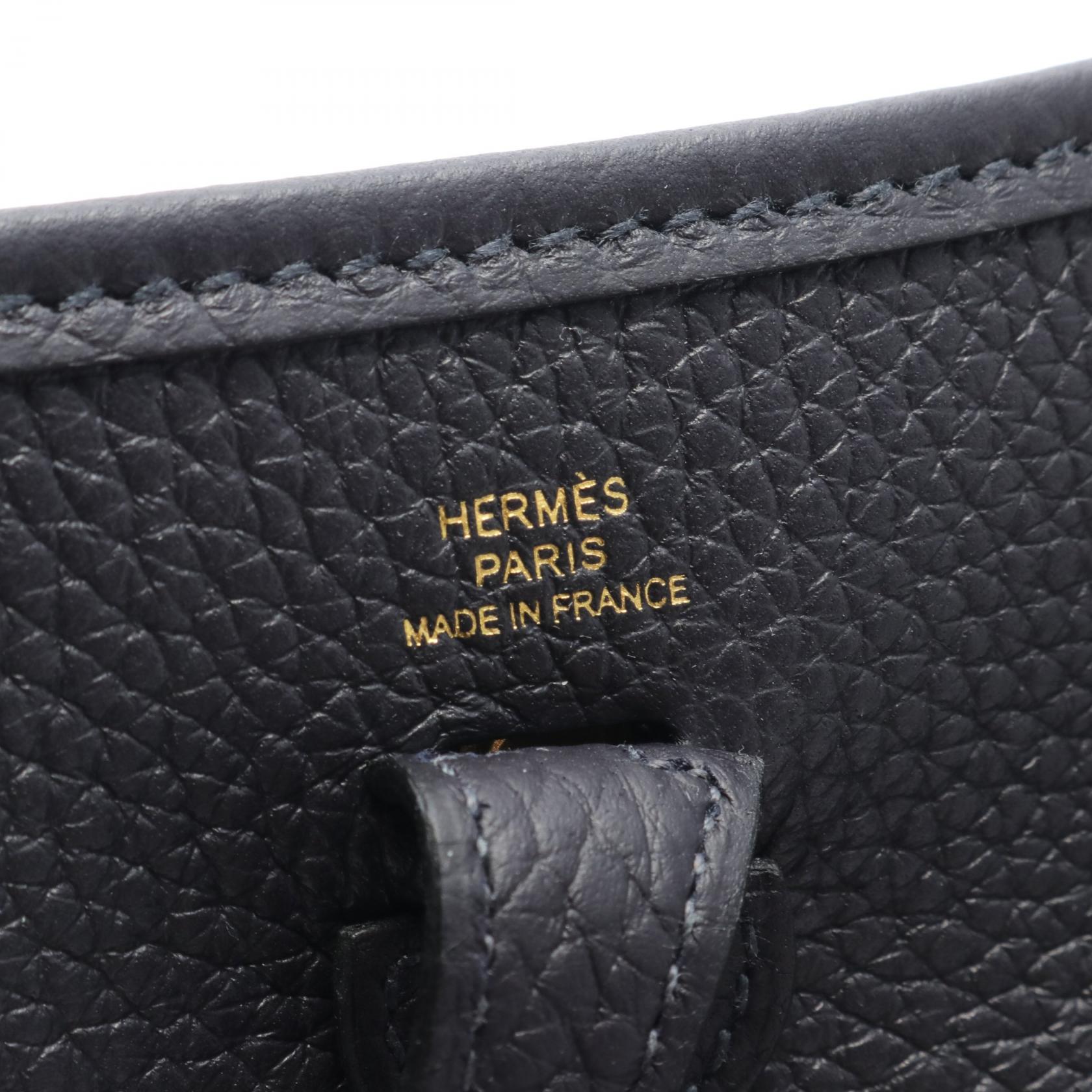 Hermes Evelyne TPM Shoulder Bag Navy