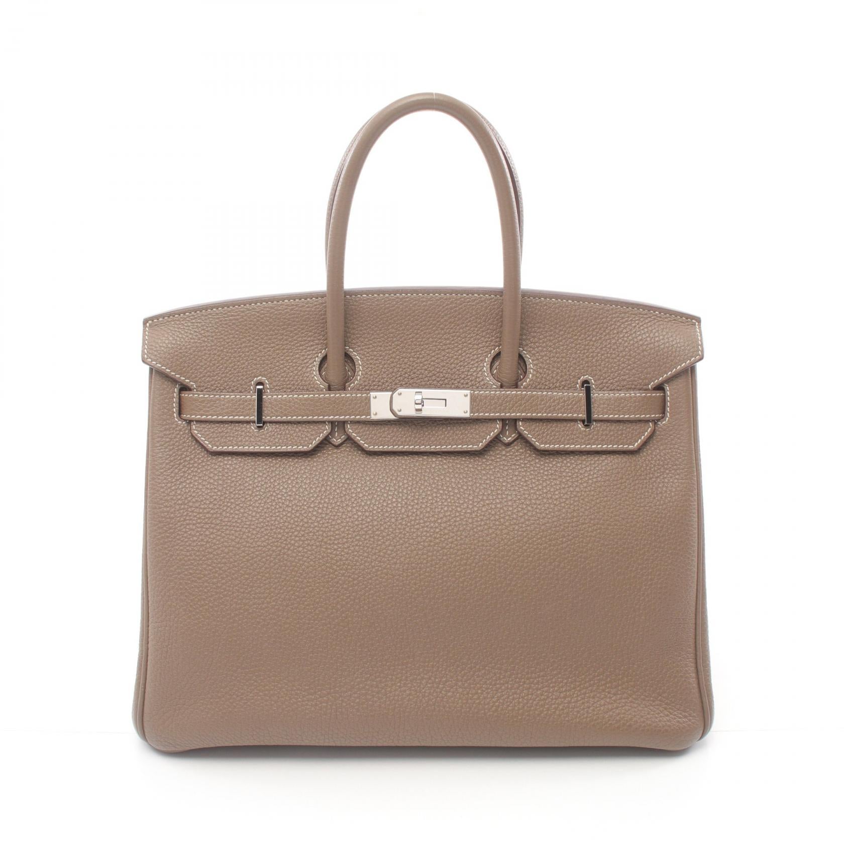 Hermes Birkin 35 Togo Handbag Brown